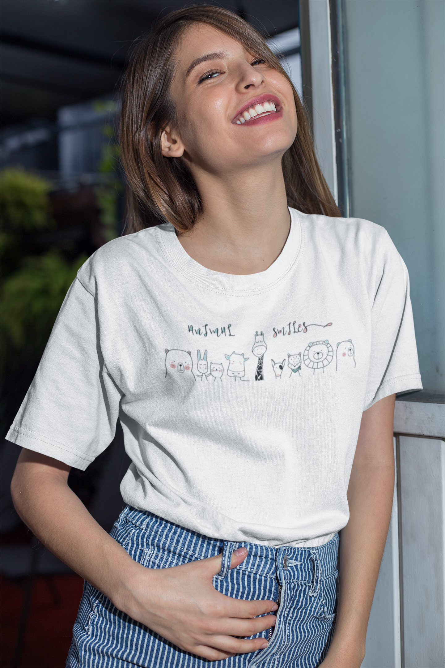 Animal Smile Custom Graphic Tee
