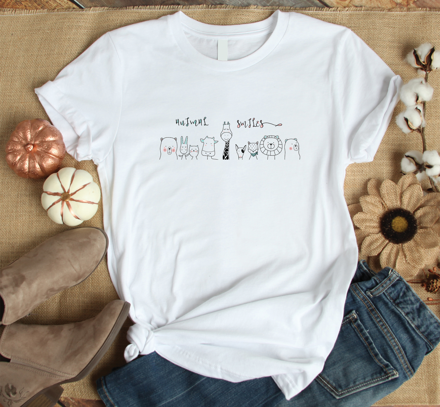 Animal Smile Custom Graphic Tee