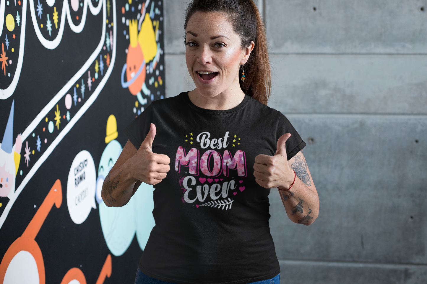 Best Mom Custom Graphic Tee