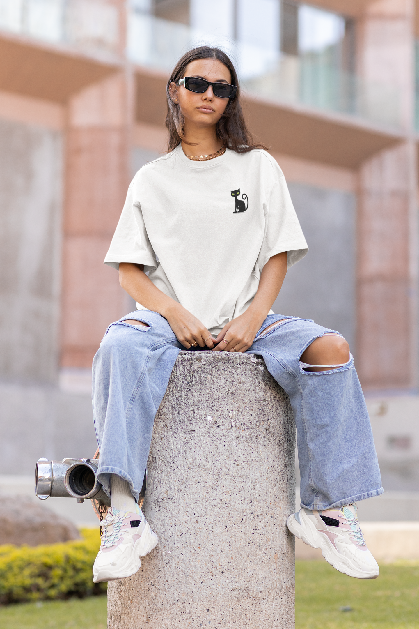 Black Cat2 Custom Graphic Tee