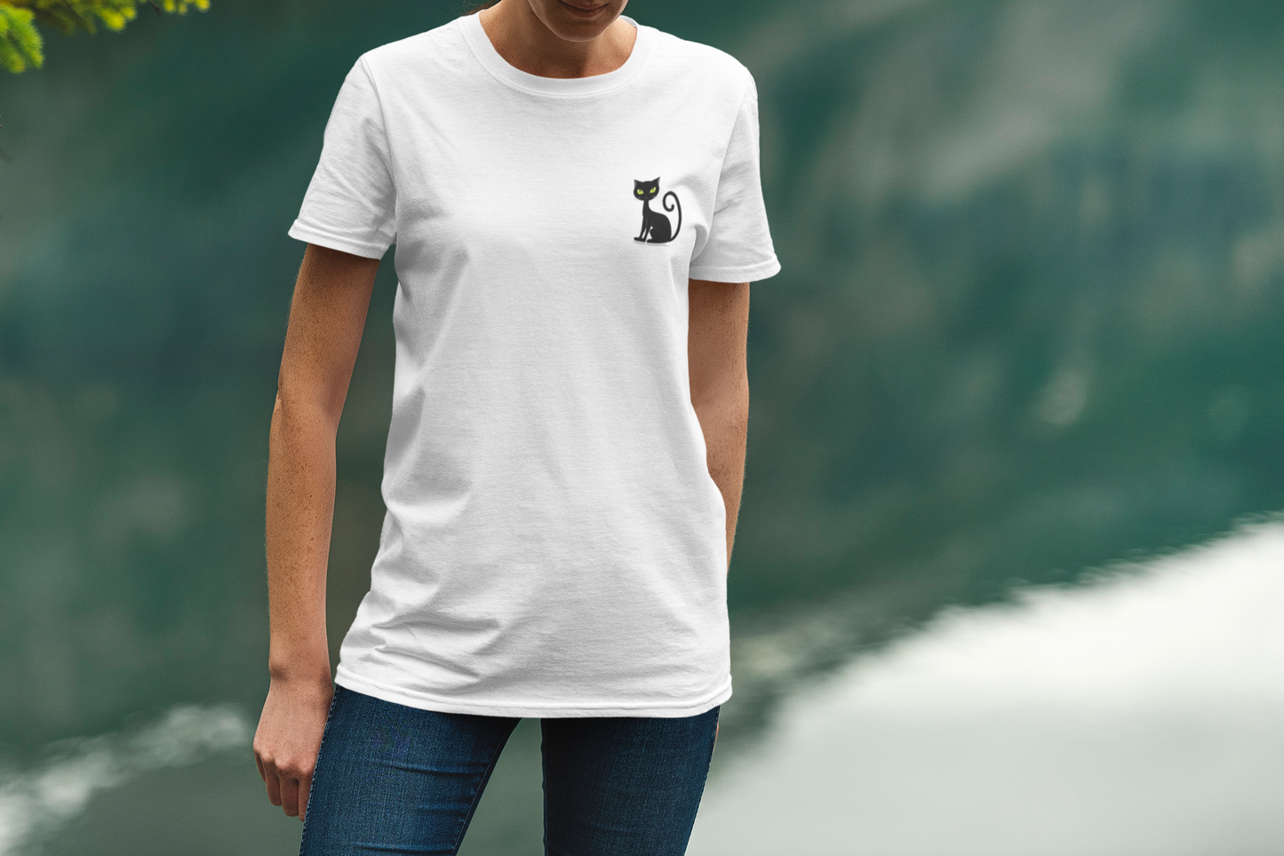 Black Cat2 Custom Graphic Tee
