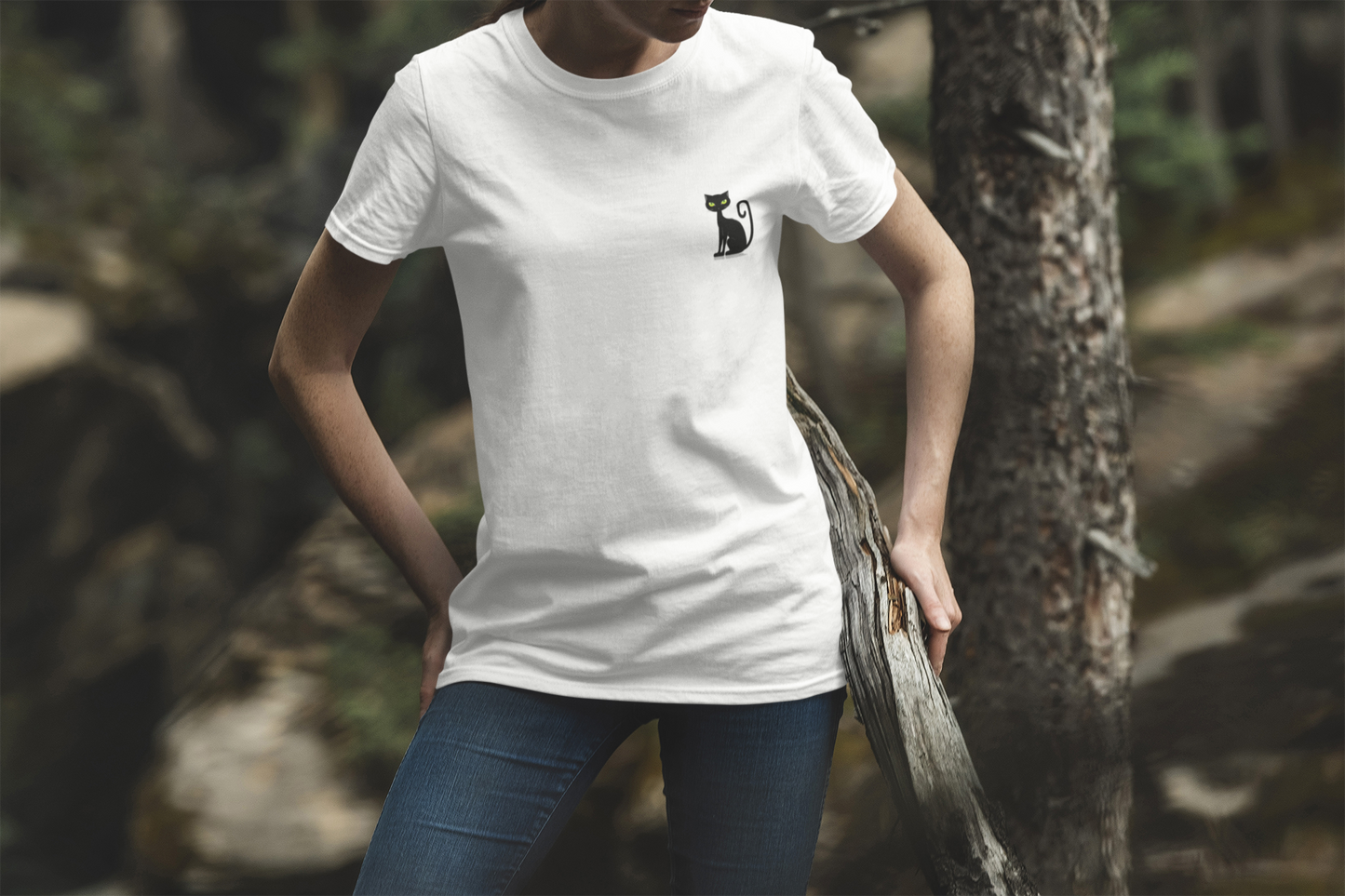 Black Cat2 Custom Graphic Tee