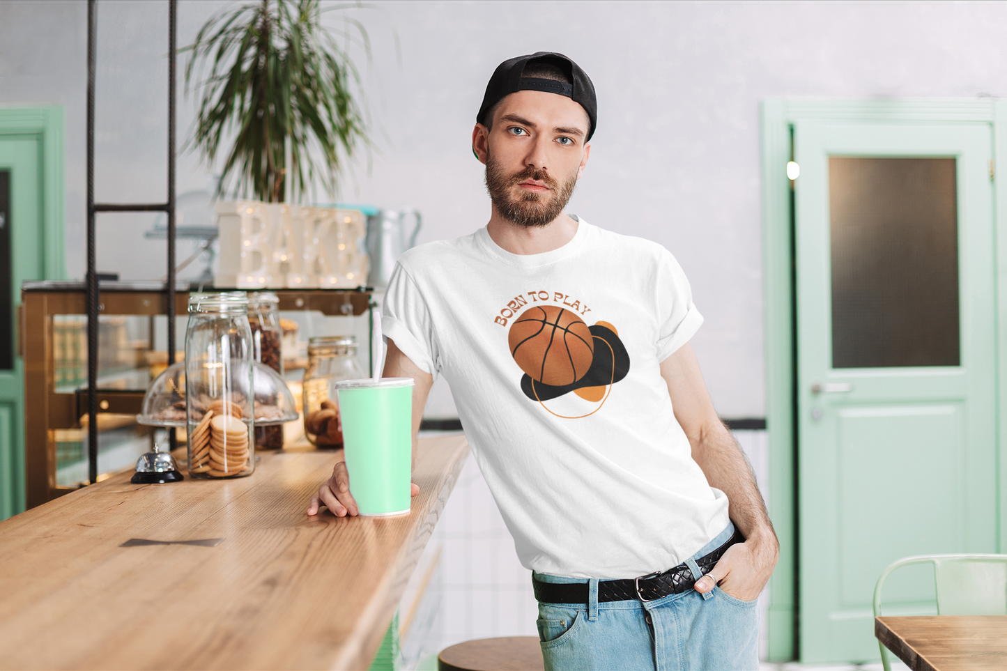 Born to Play Custom Graphic Tee
