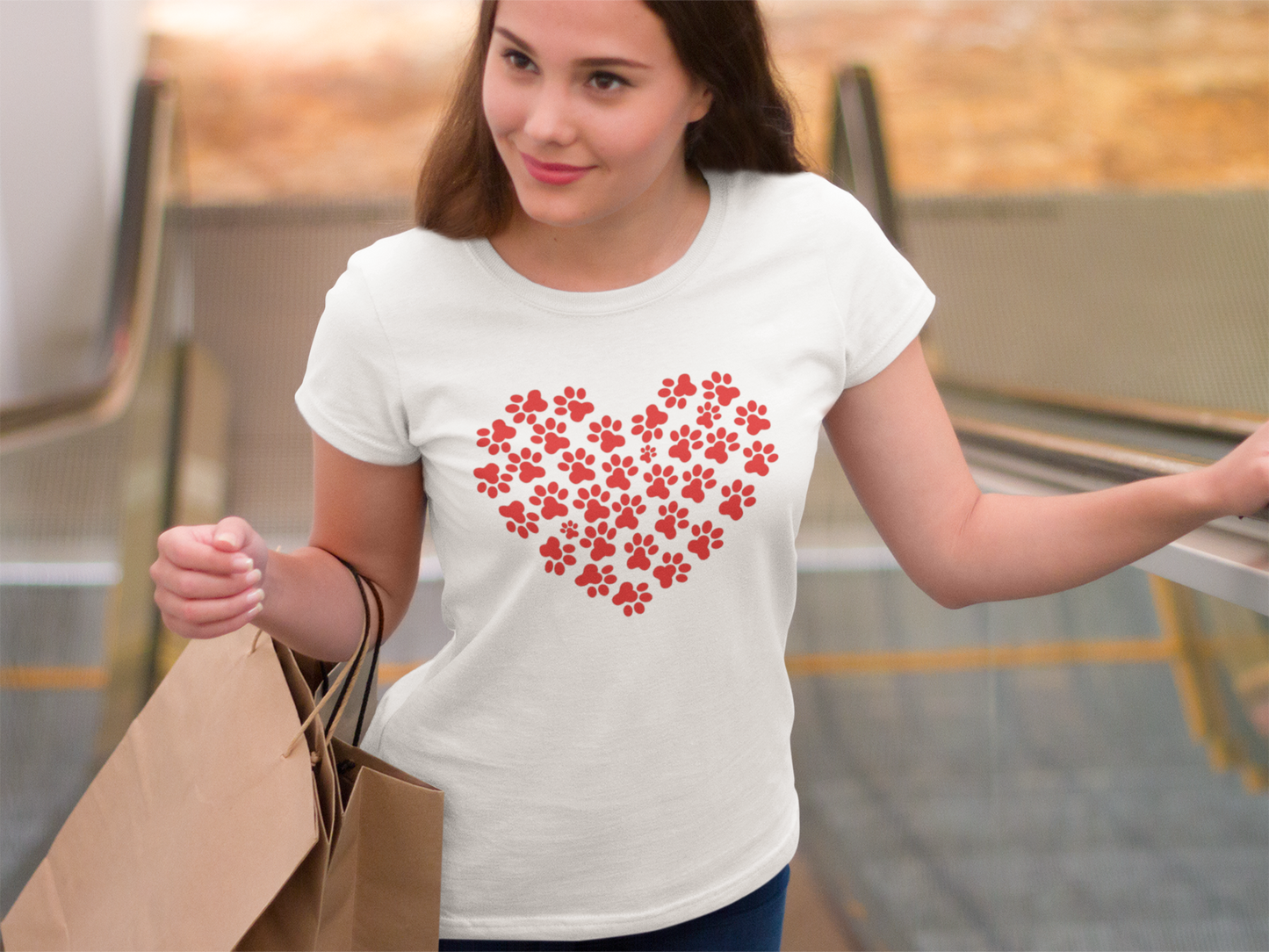 Cat - Heart Custom Graphic Tee