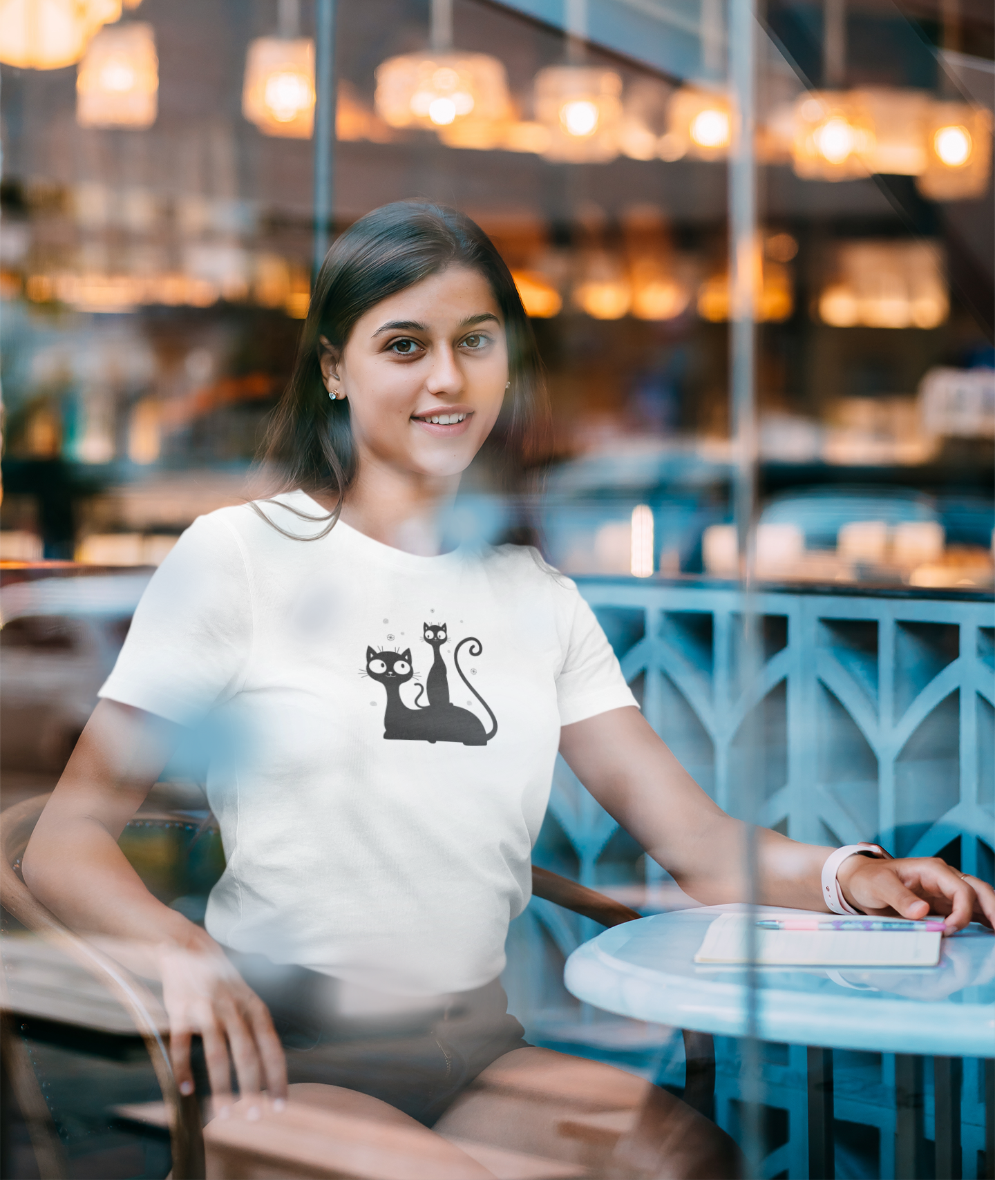 Cat - Mom & Daughter Custom Graphic Tee