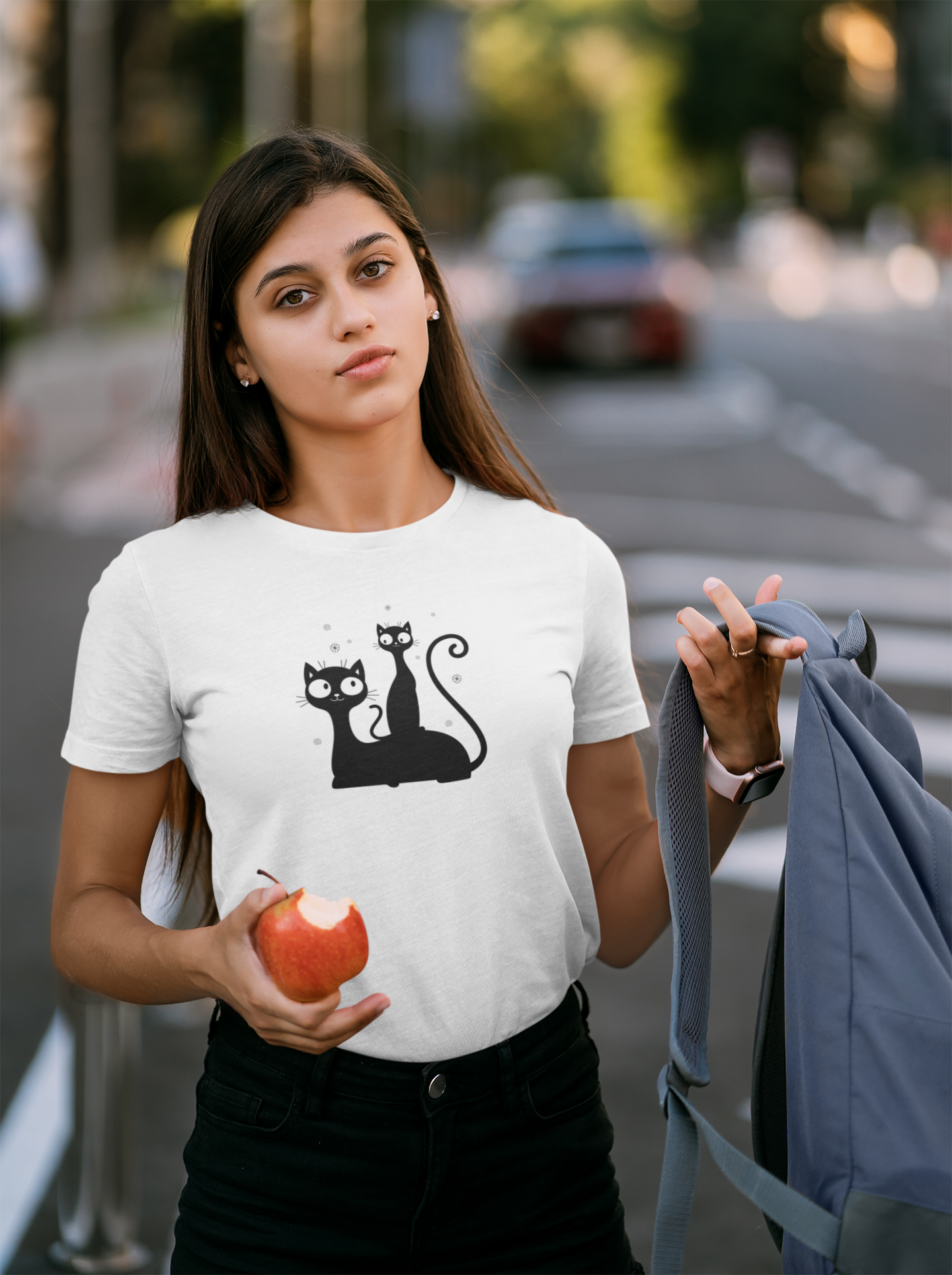 Cat - Mom & Daughter Custom Graphic Tee
