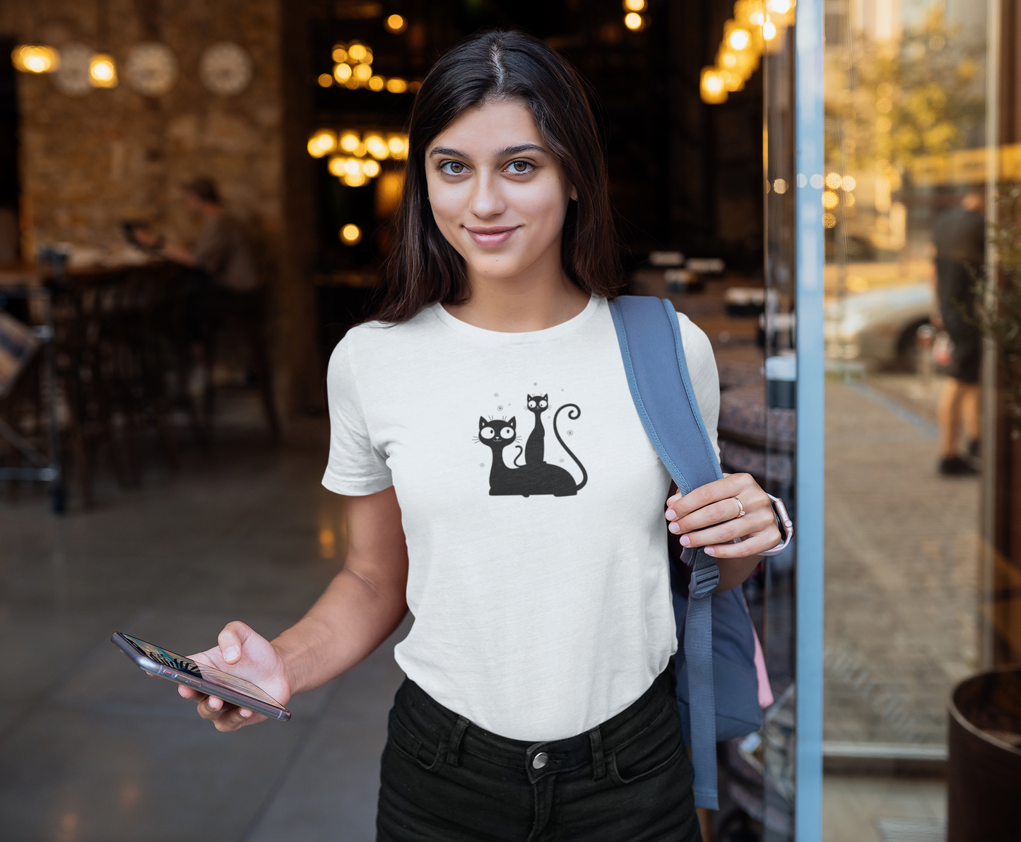 Cat - Mom & Daughter Custom Graphic Tee
