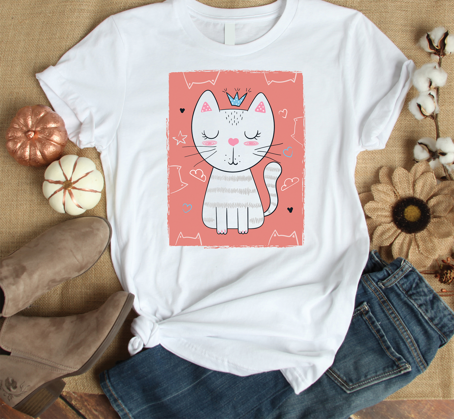 Cat - Pinkbox Custom Graphic Tee