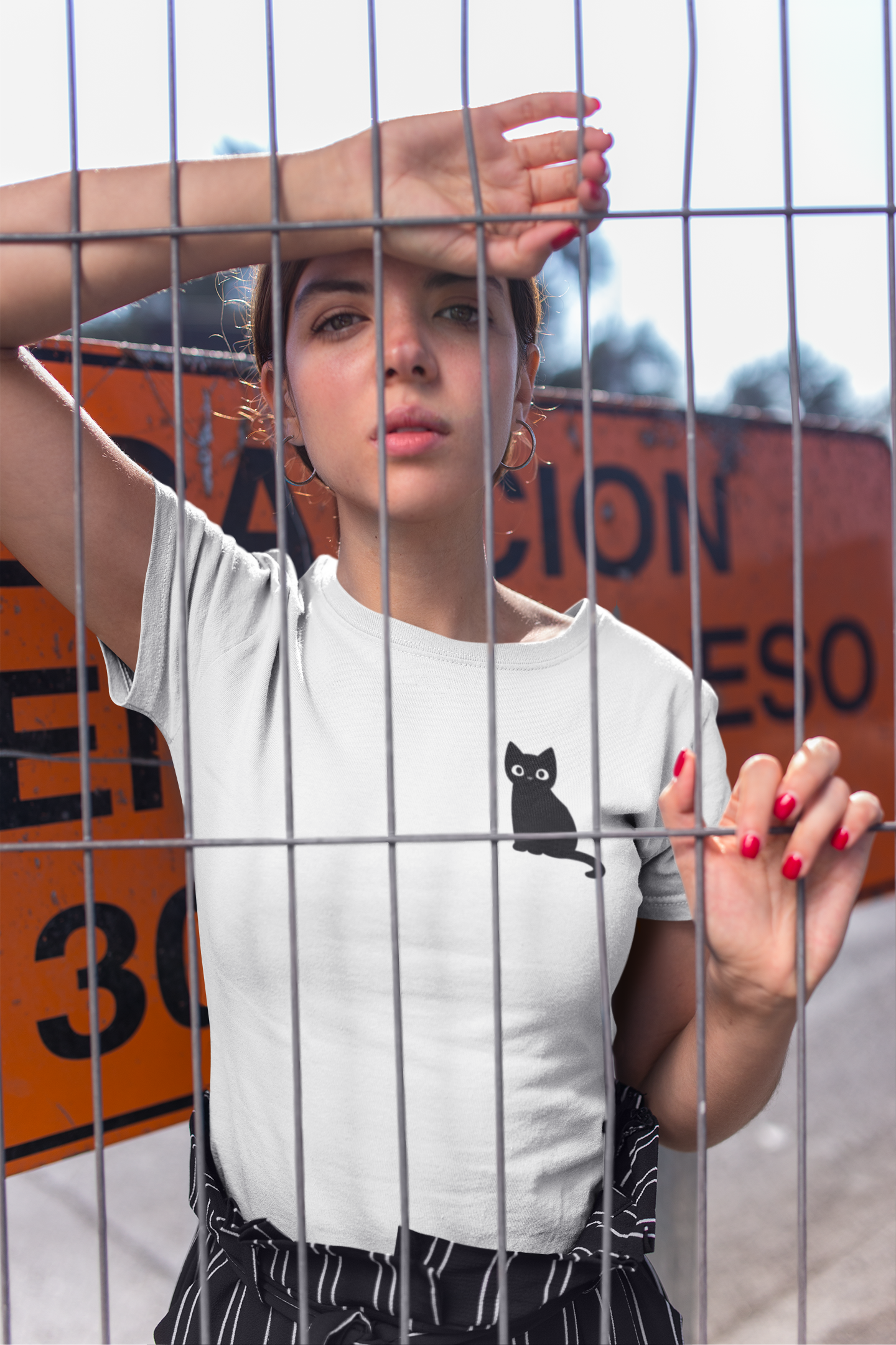 Cat -Small Cat Custom Graphic Tee