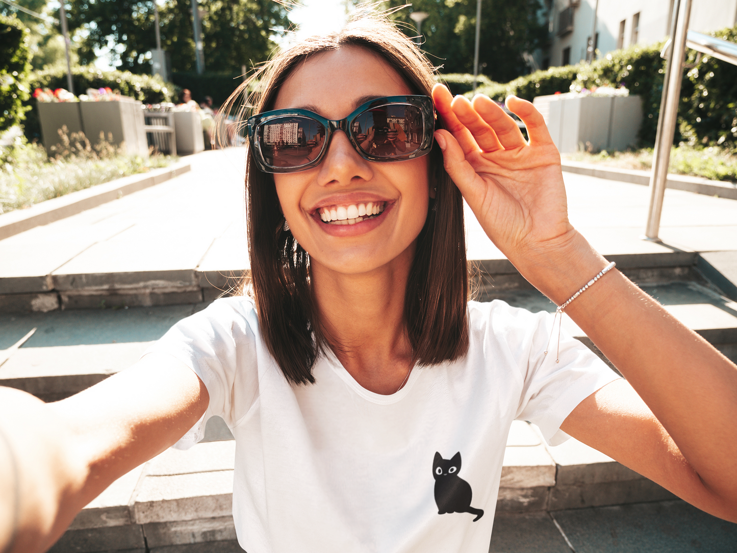 Cat -Small Cat Custom Graphic Tee