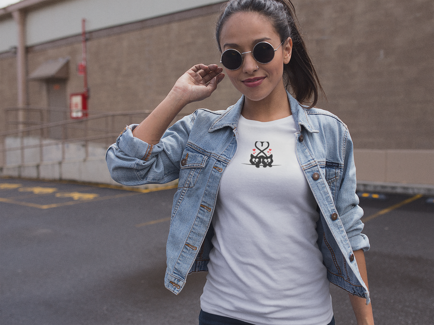 Cat Love Custom Graphic Tee