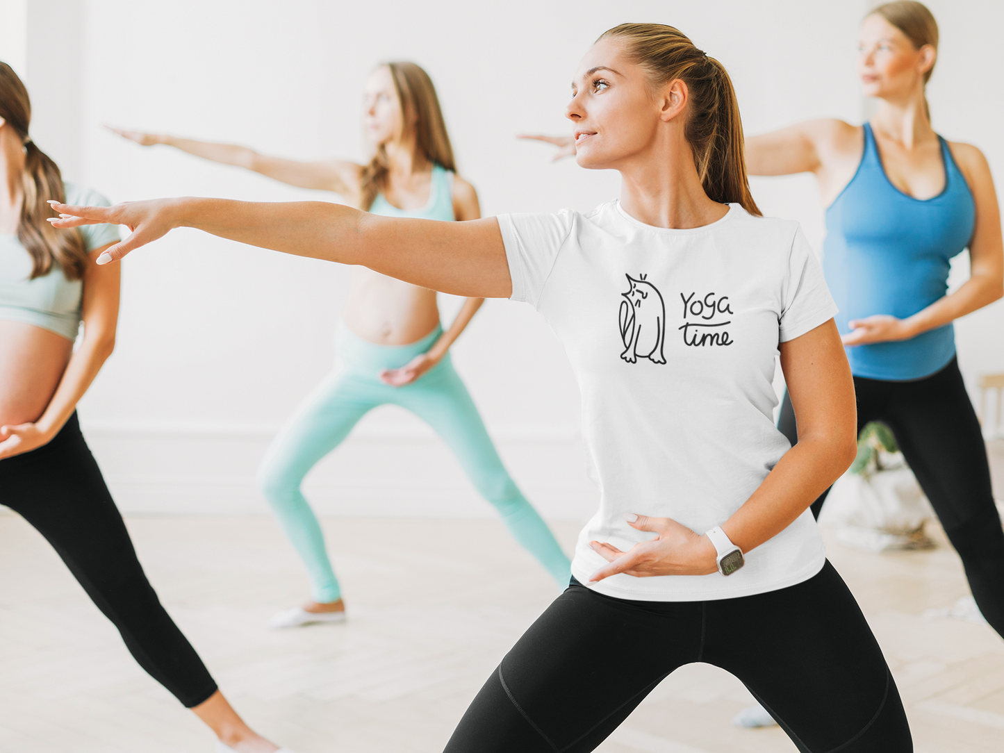 Cat - Yoga time Custom Graphic Tee