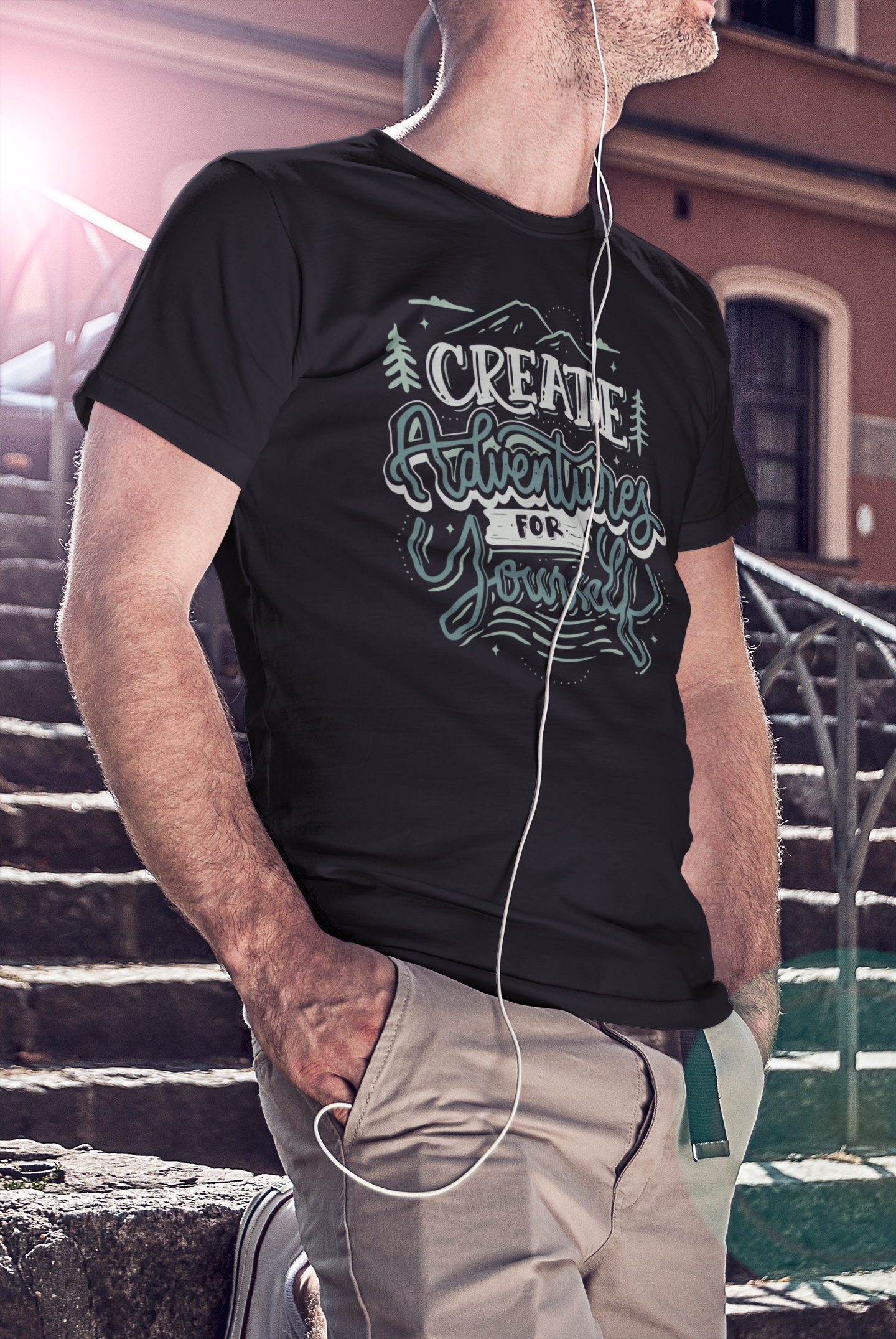 Create adventures for yourself Custom Graphic Tee
