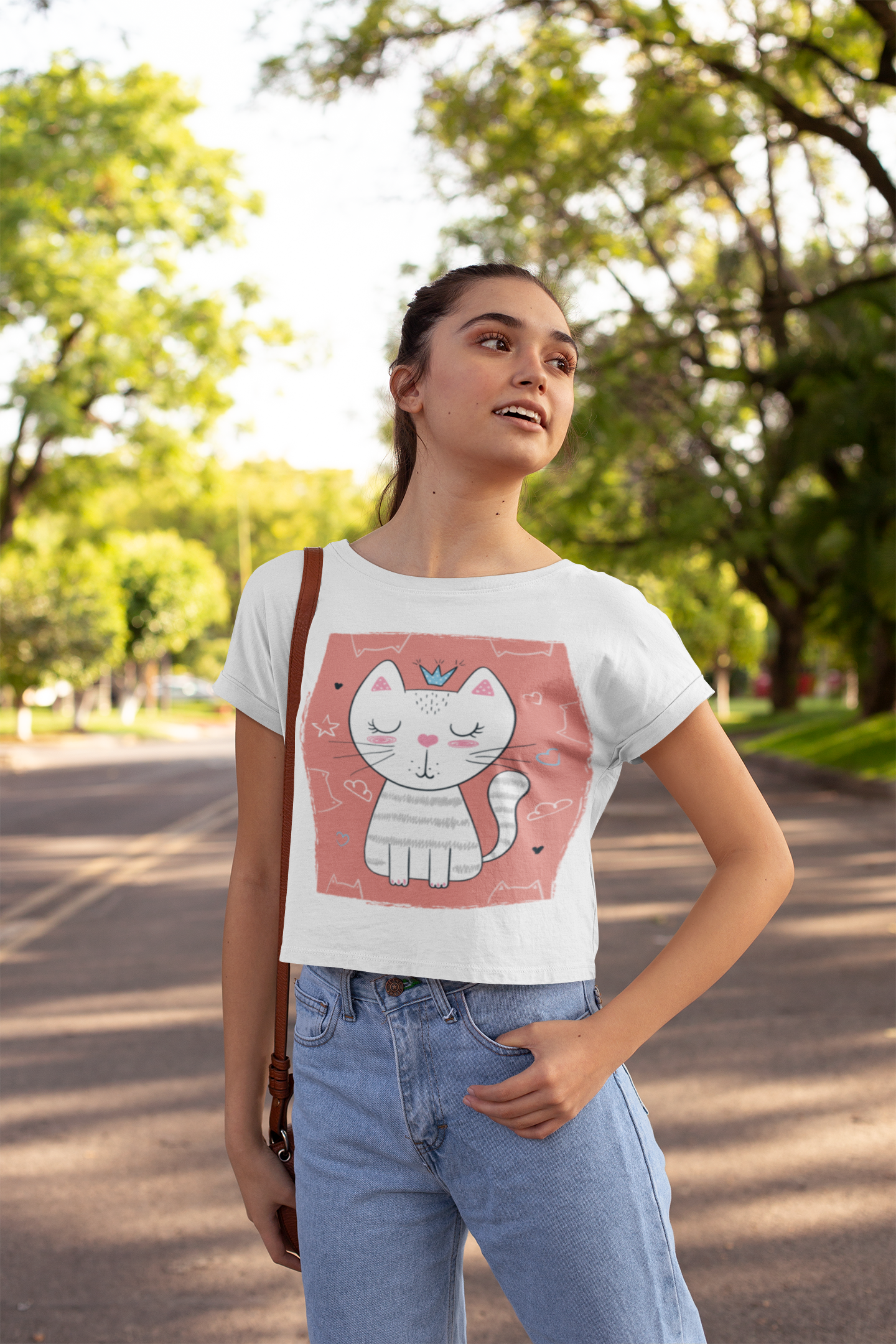 Cat - Pinkbox Custom Graphic Tee