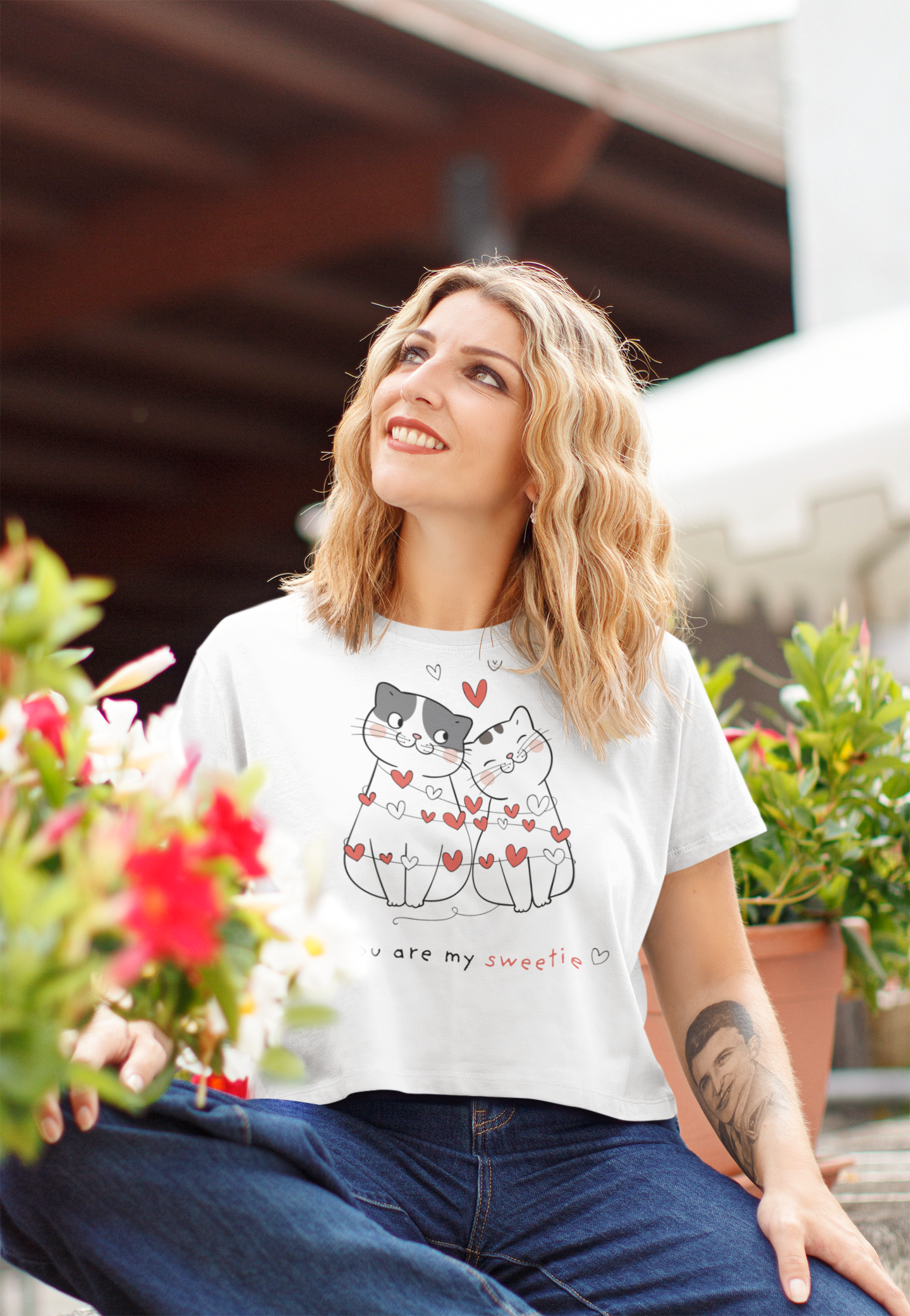 Cat - You are my Sweetie Custom Graphic Tee