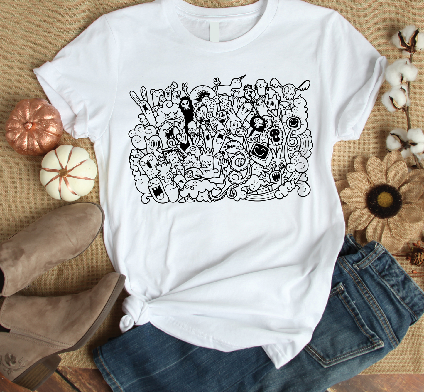 Cute Monster Collection 1 Custom Graphic Tee