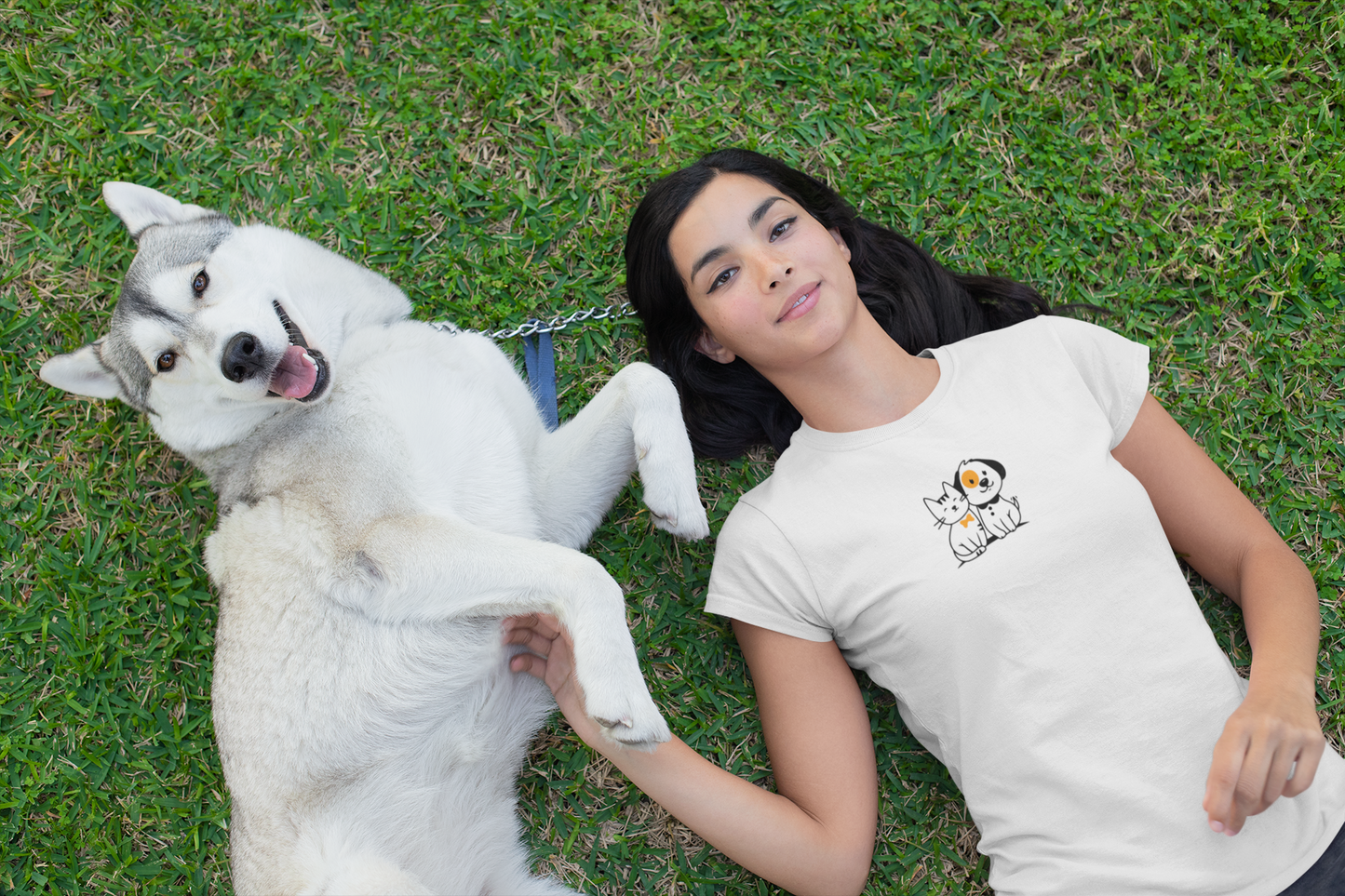 Cat Dog Custom Graphic Tee