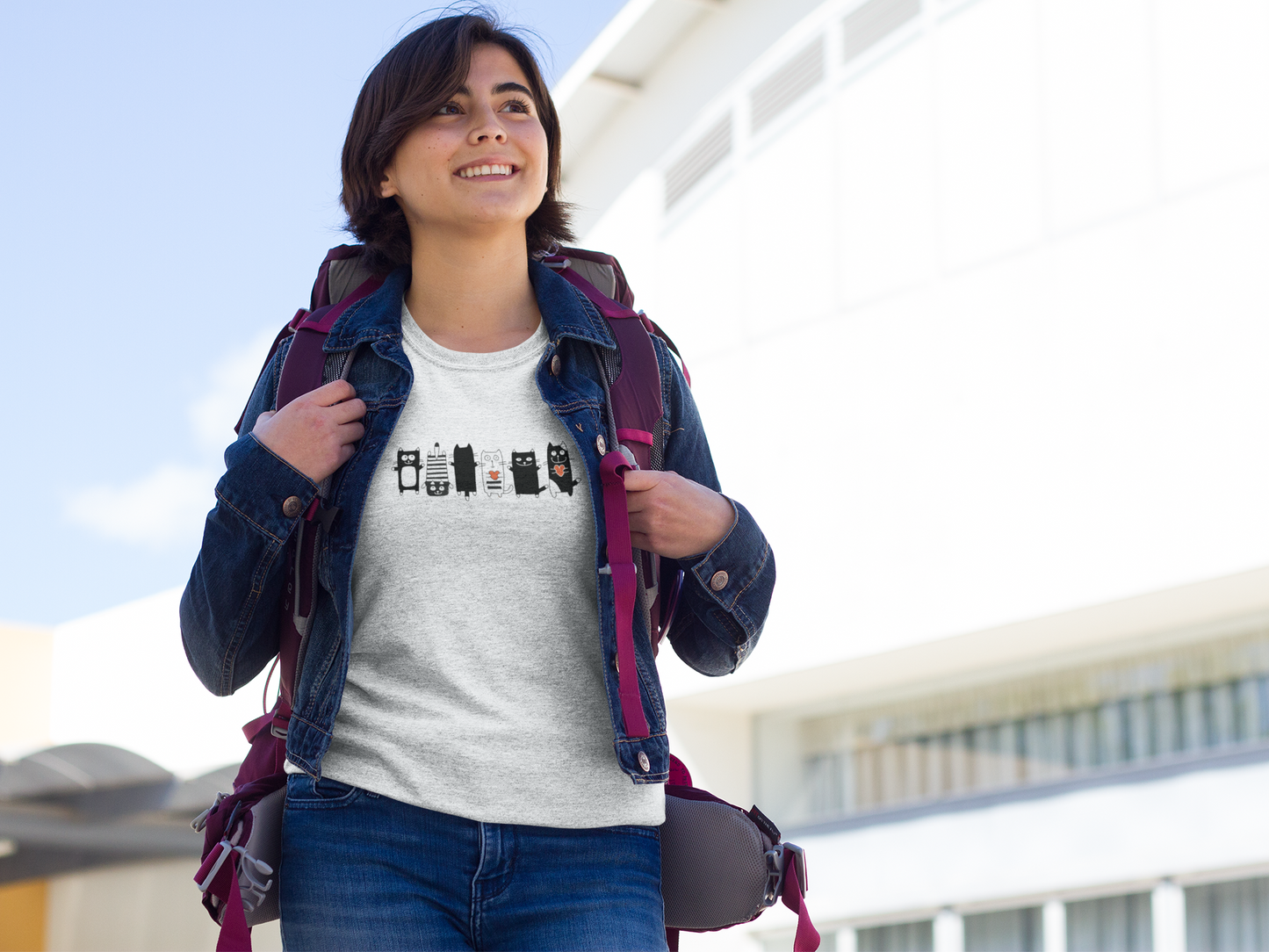Funny Cat Collection Custom Graphic Tee