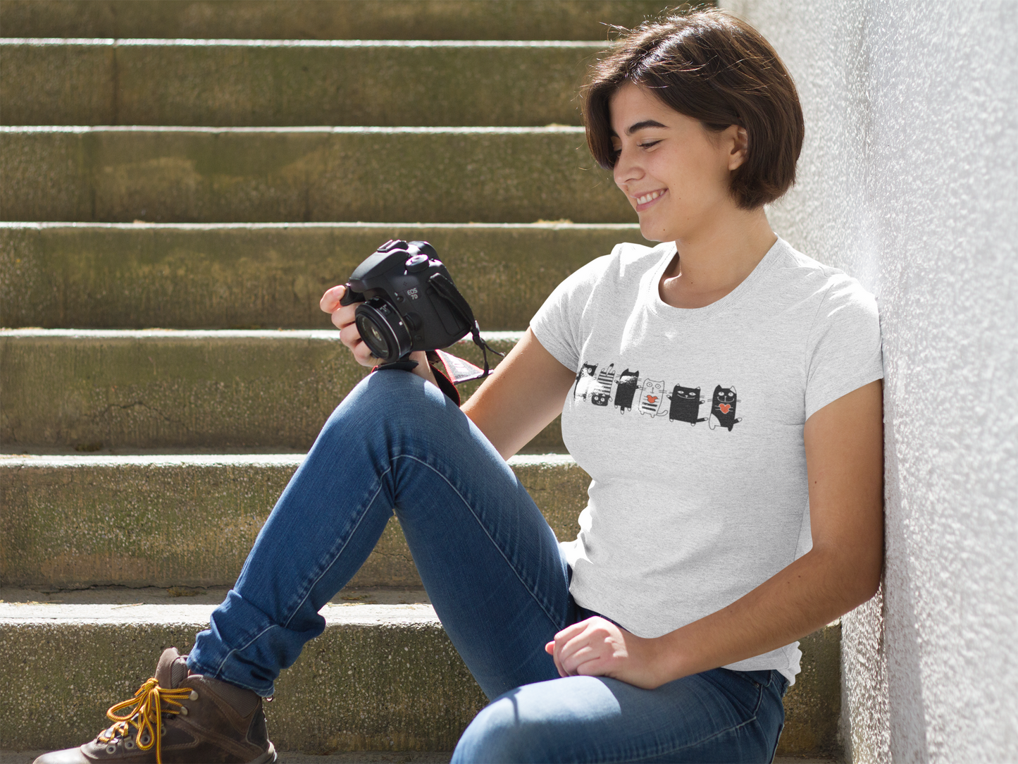 Funny Cat Collection Custom Graphic Tee
