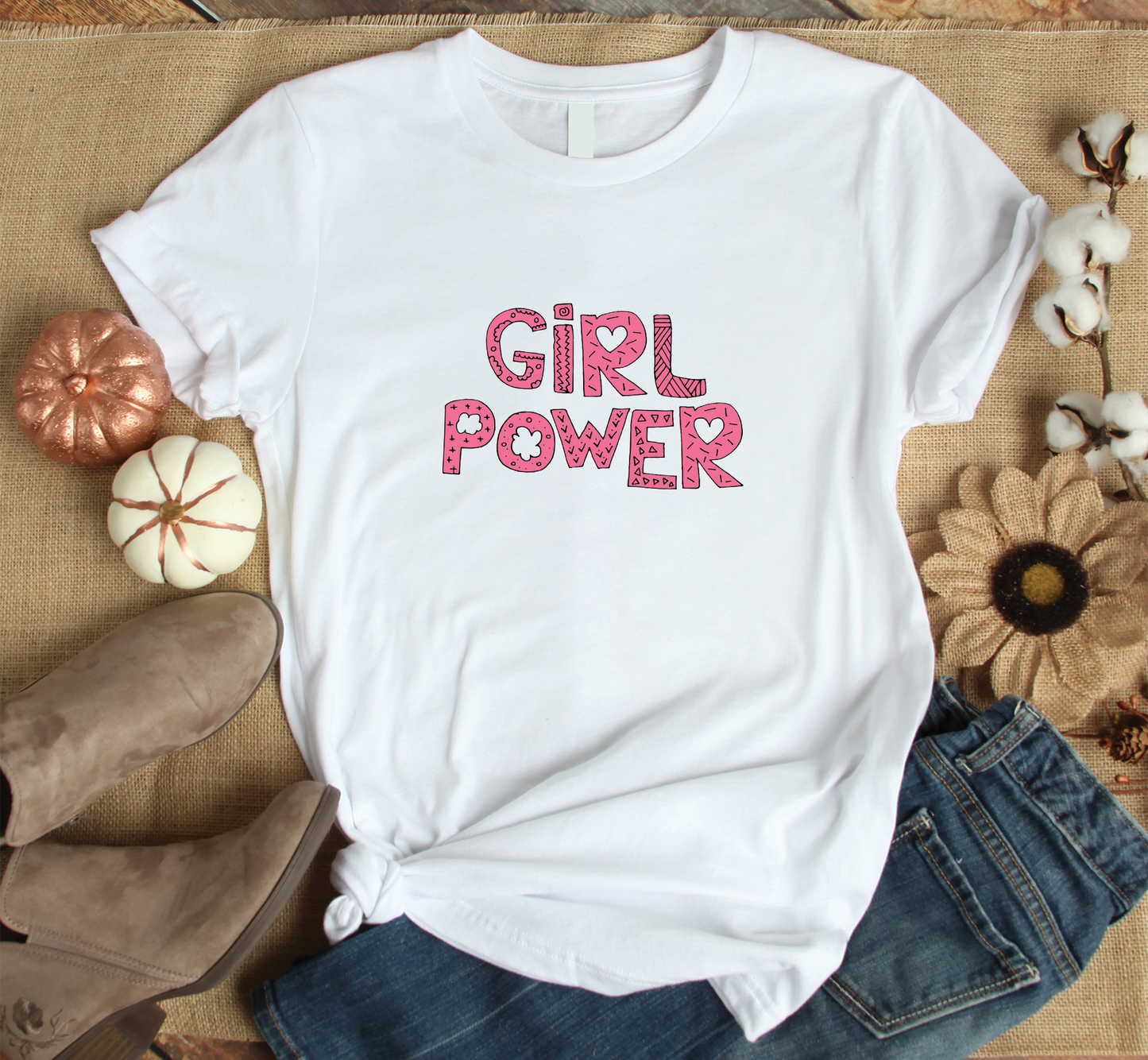 Girl Power Custom Graphic Tee