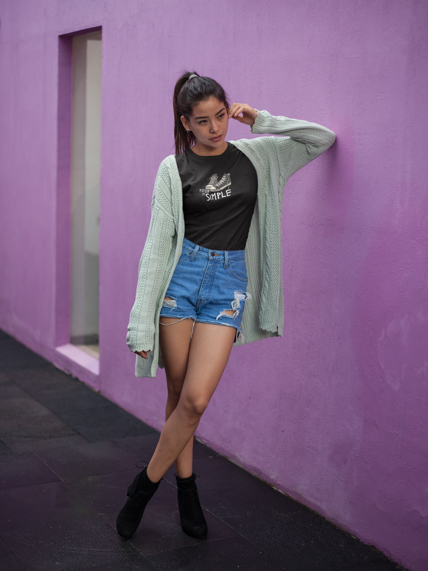 Keep it simple with a shoe Custom Graphic Tee