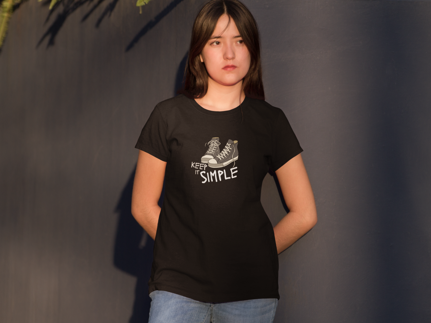 Keep it simple with a shoe Custom Graphic Tee