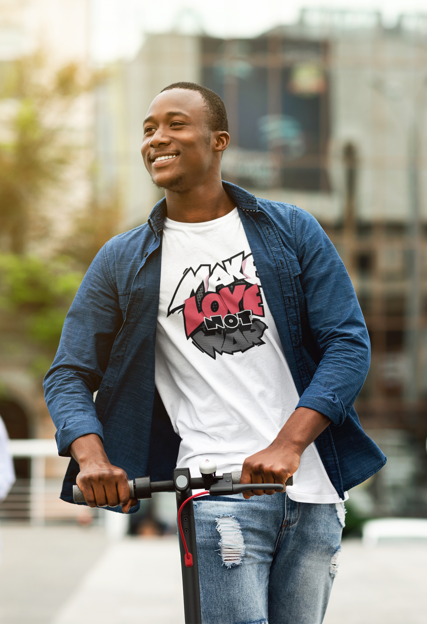 Make love not war Custom Graphic Tee