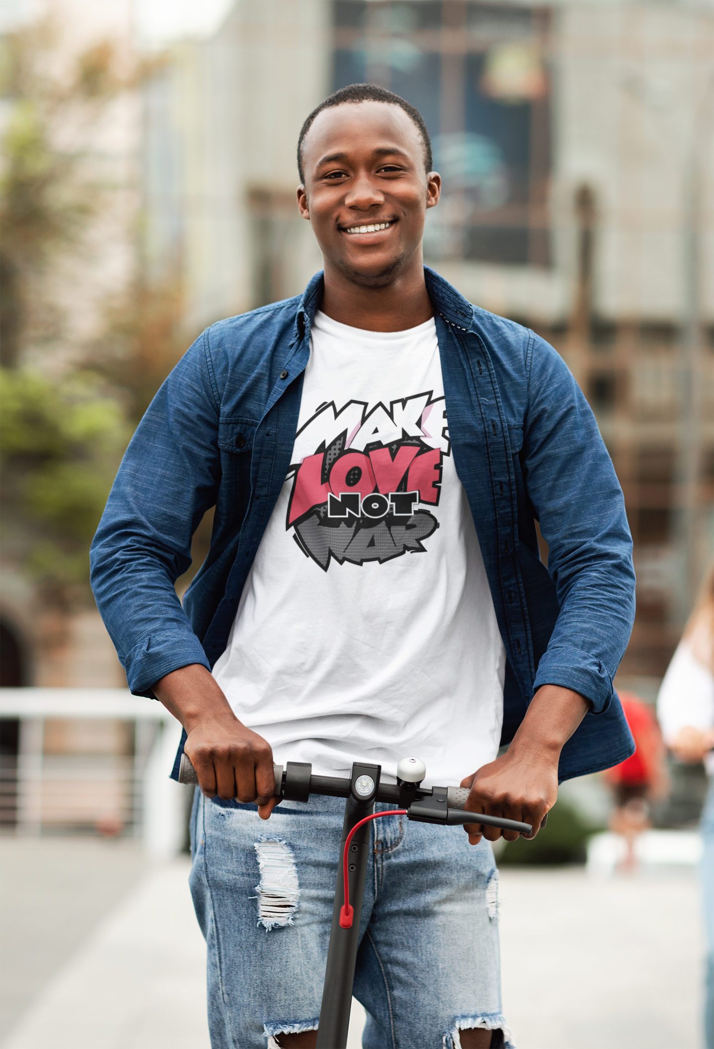 Make love not war Custom Graphic Tee