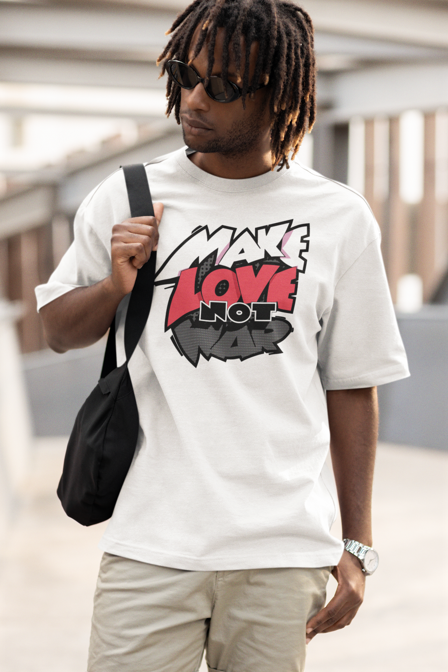 Make love not war Custom Graphic Tee