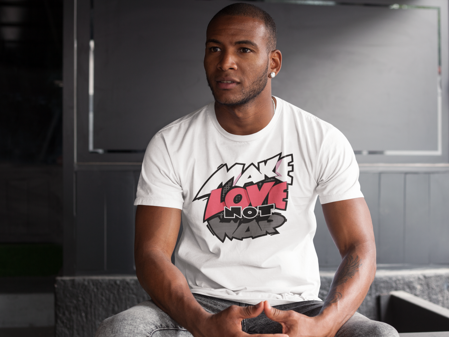 Make love not war Custom Graphic Tee