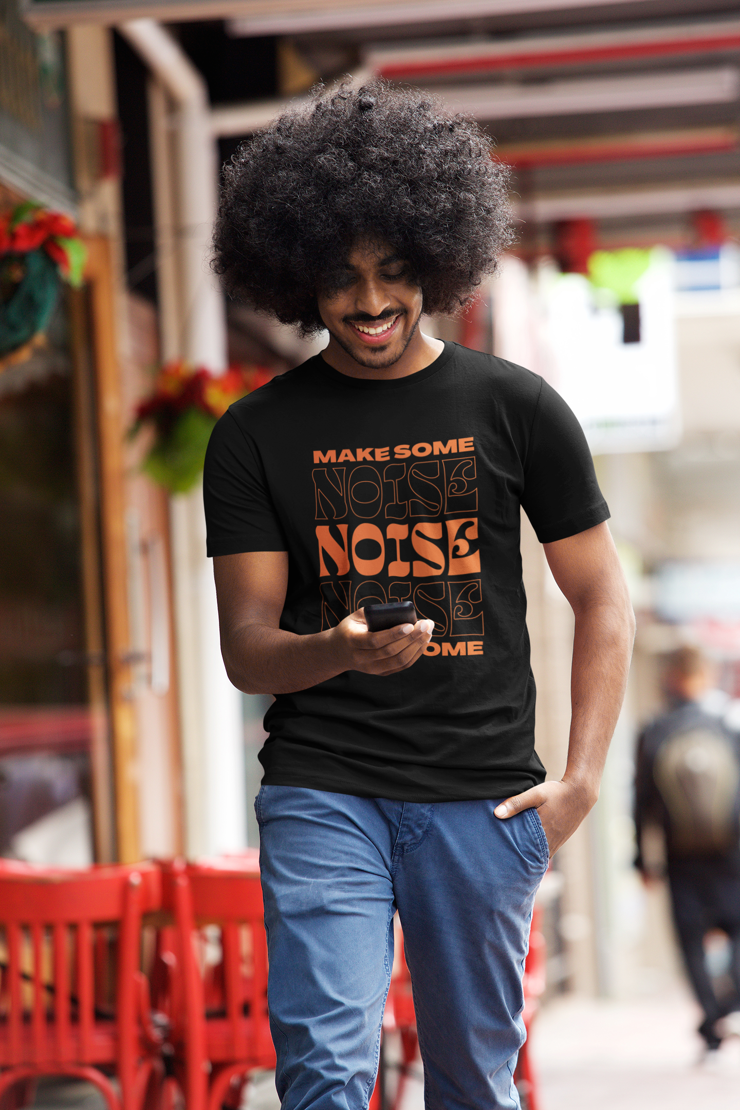 Make some noise Custom Graphic Tee