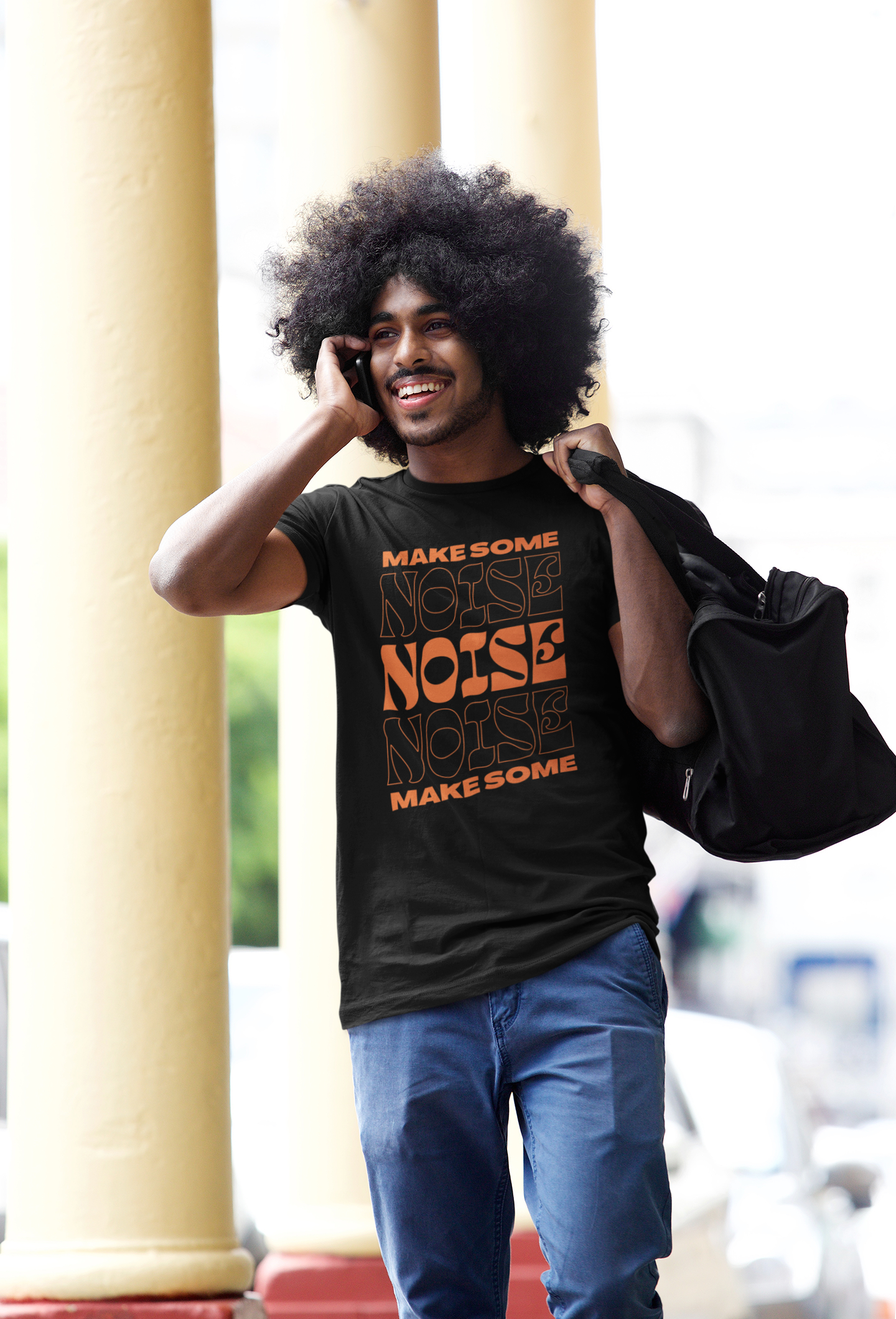 Make some noise Custom Graphic Tee