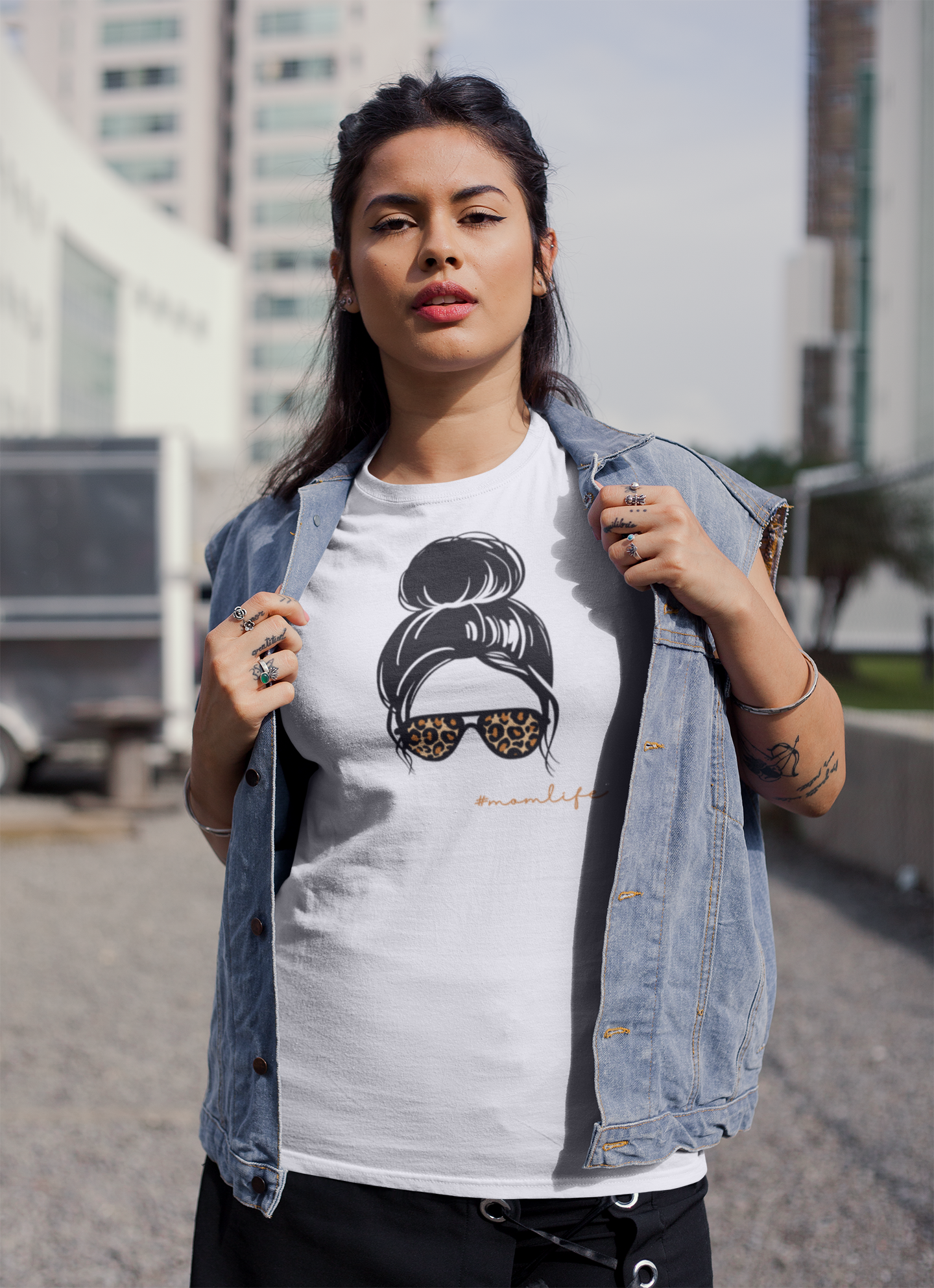 Mom Life Custom Graphic Tee