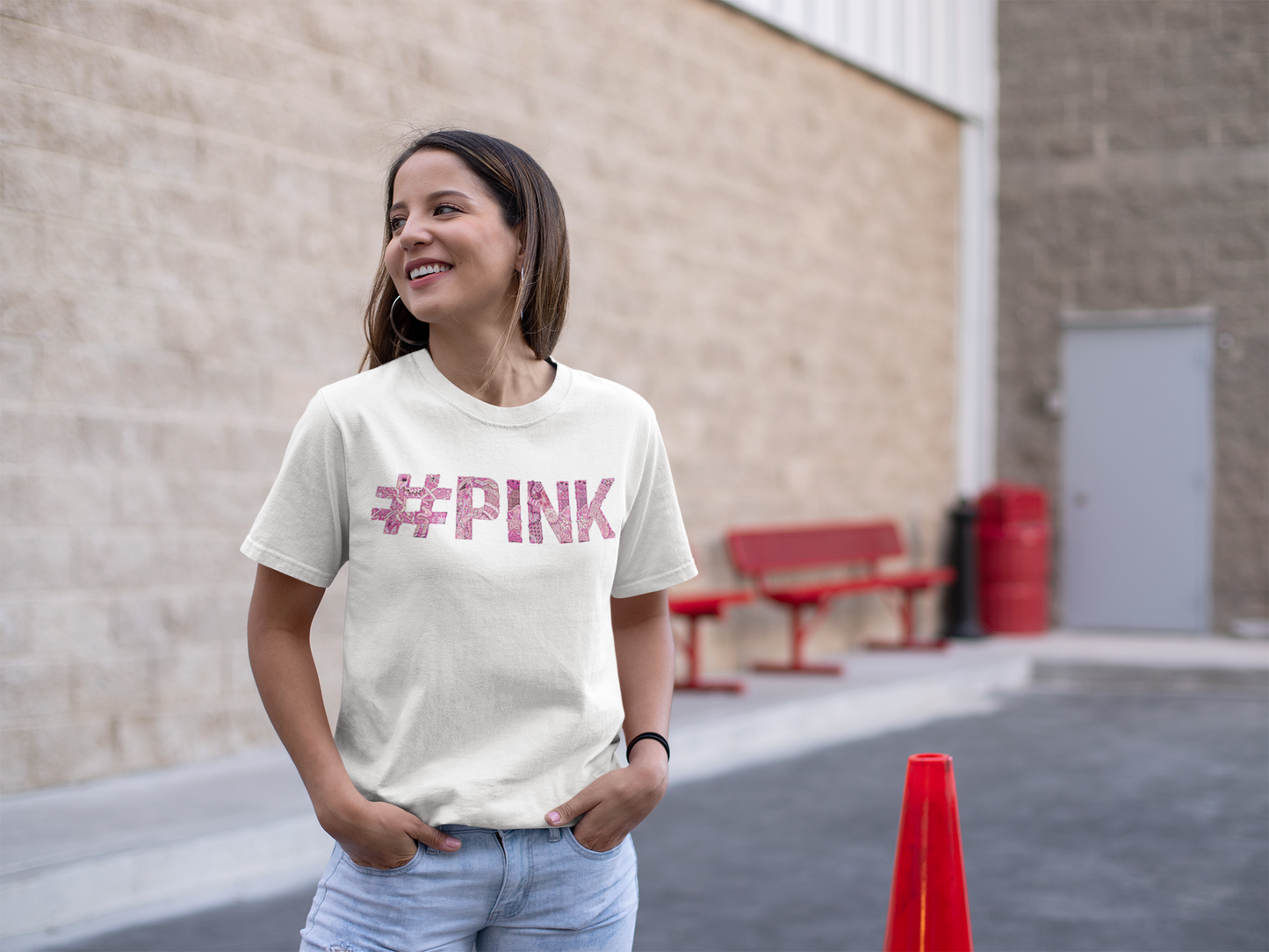 Pink Logo Custom Graphic Tee