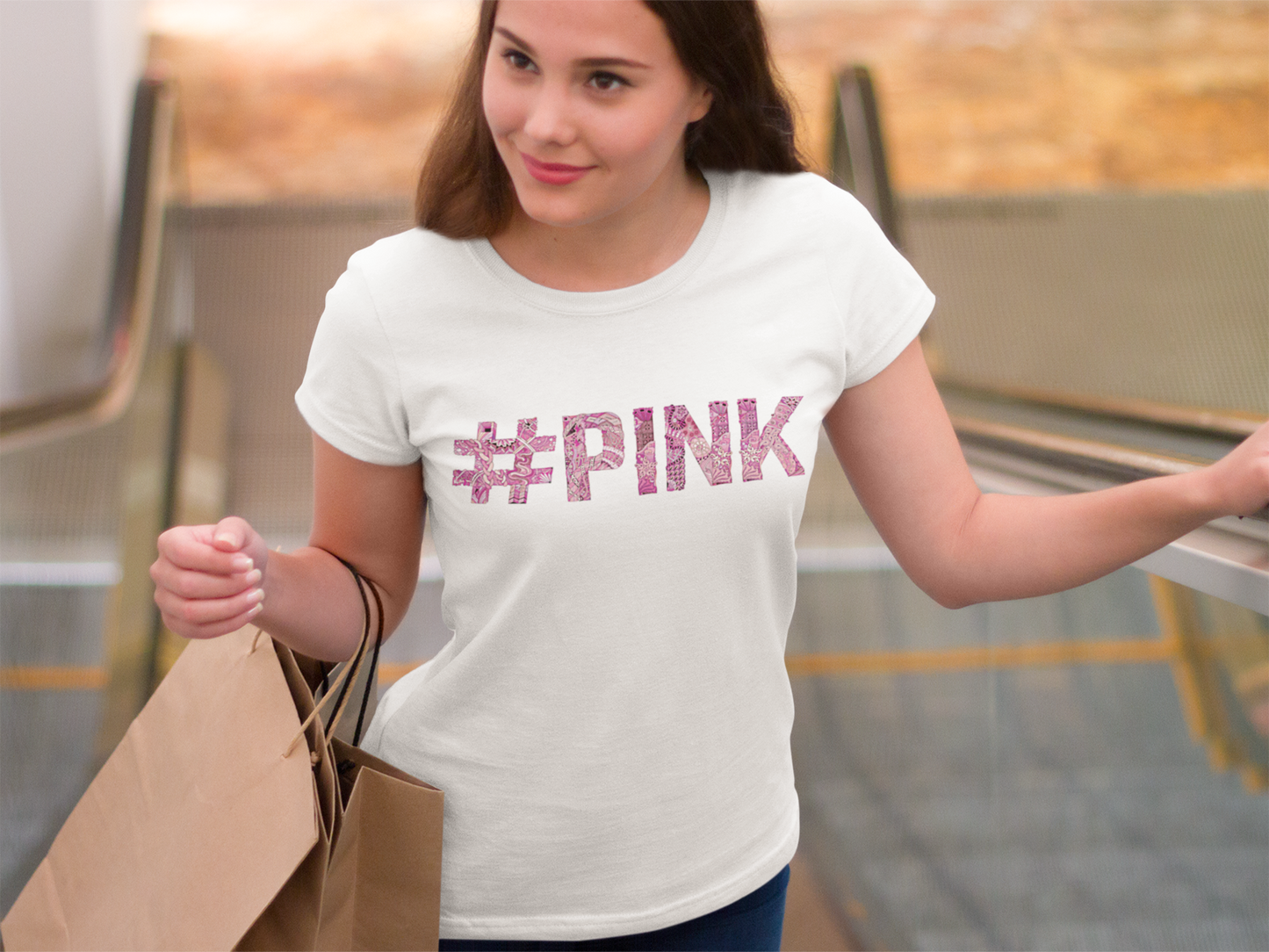Pink Logo Custom Graphic Tee