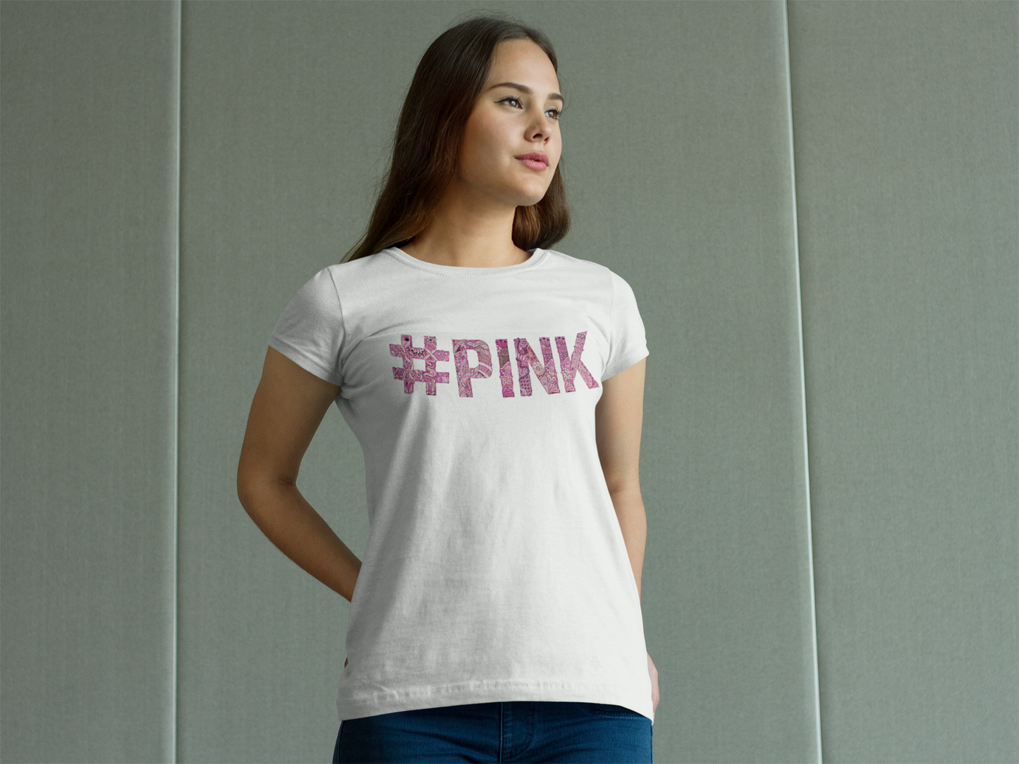 Pink Logo Custom Graphic Tee