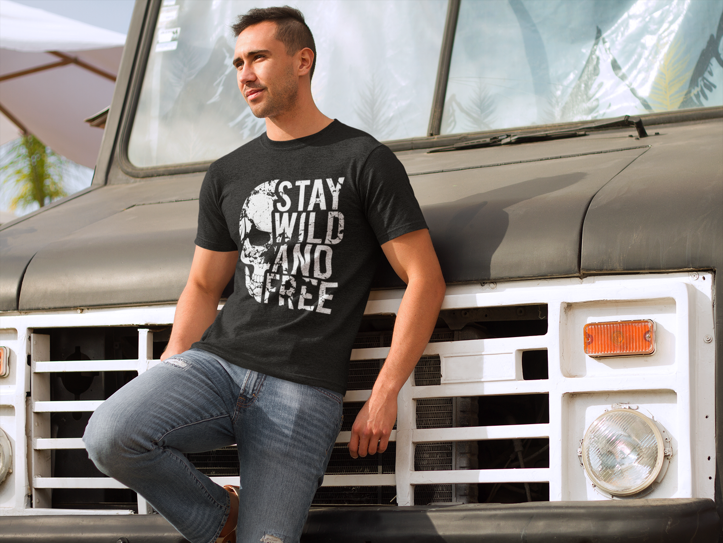Stay Wild And Free Custom Graphic Tee