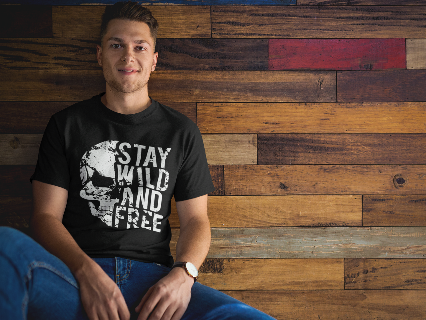 Stay Wild And Free Custom Graphic Tee