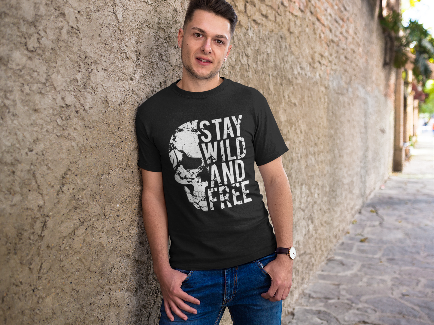 Stay Wild And Free Custom Graphic Tee