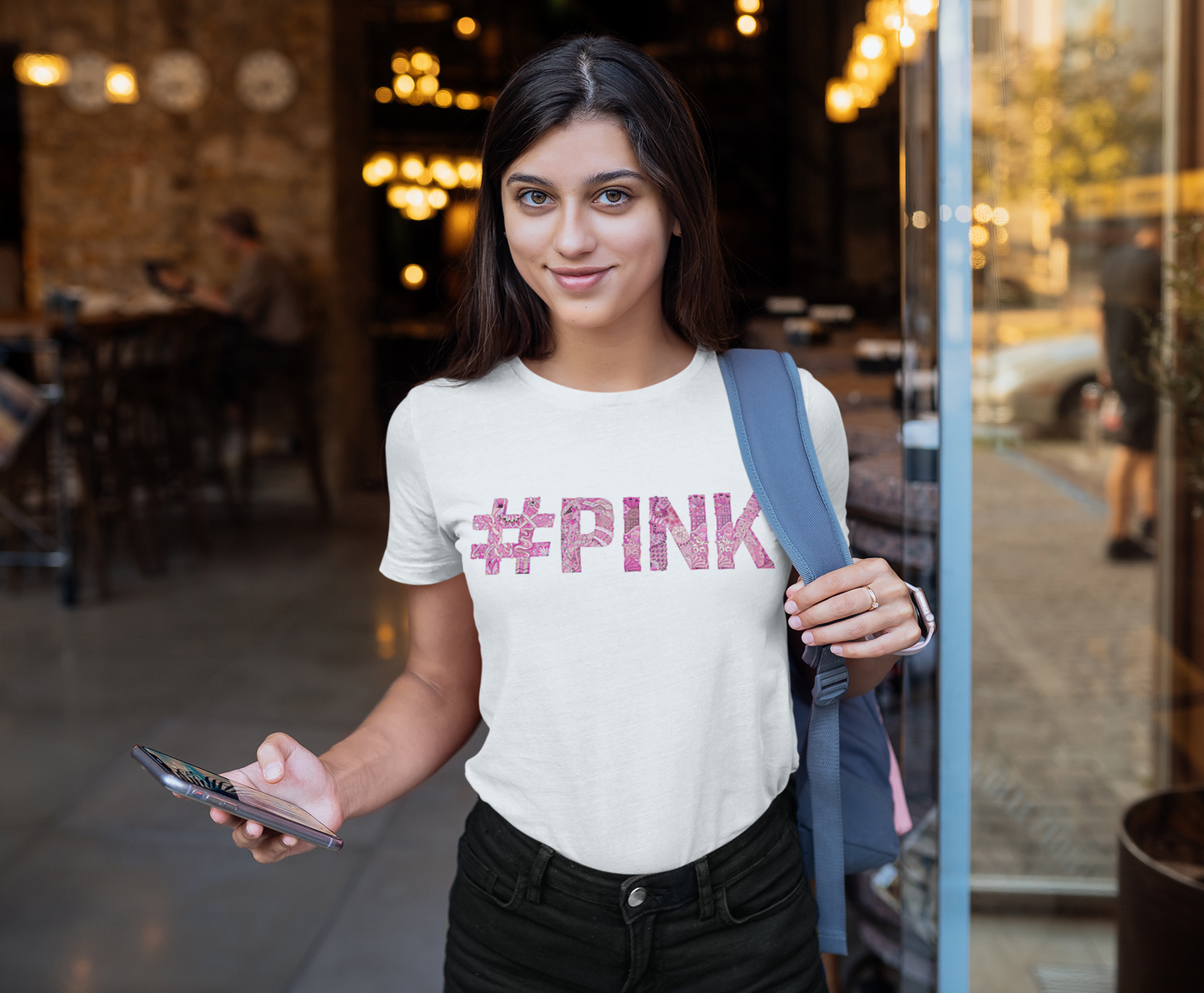Pink Logo Custom Graphic Tee