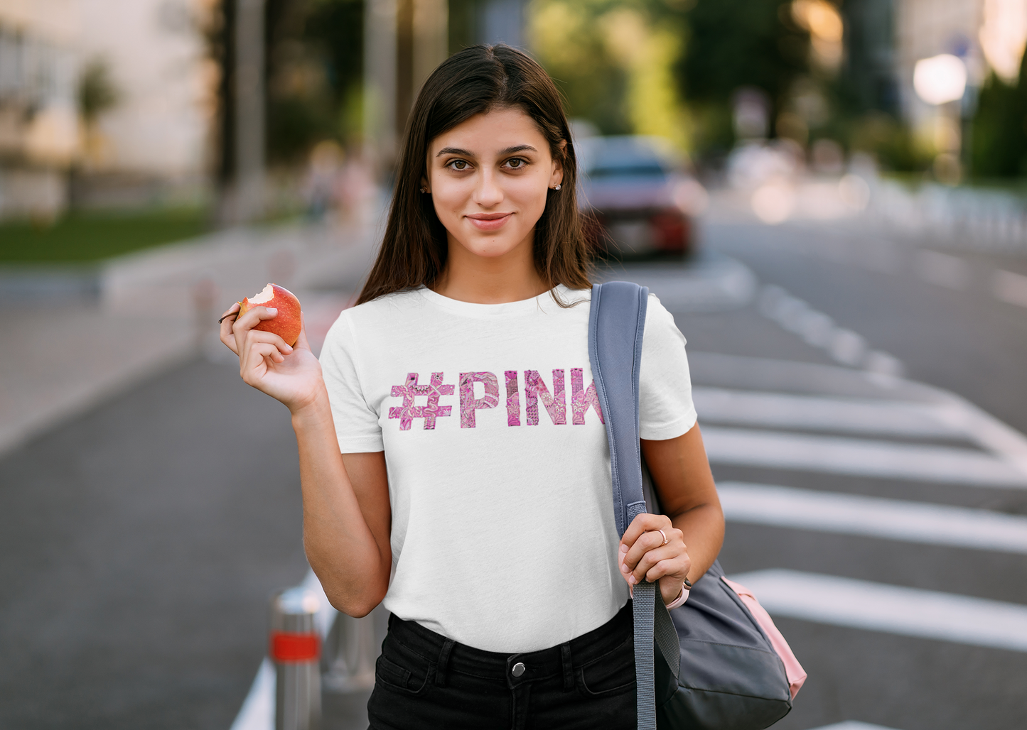 Pink Logo Custom Graphic Tee
