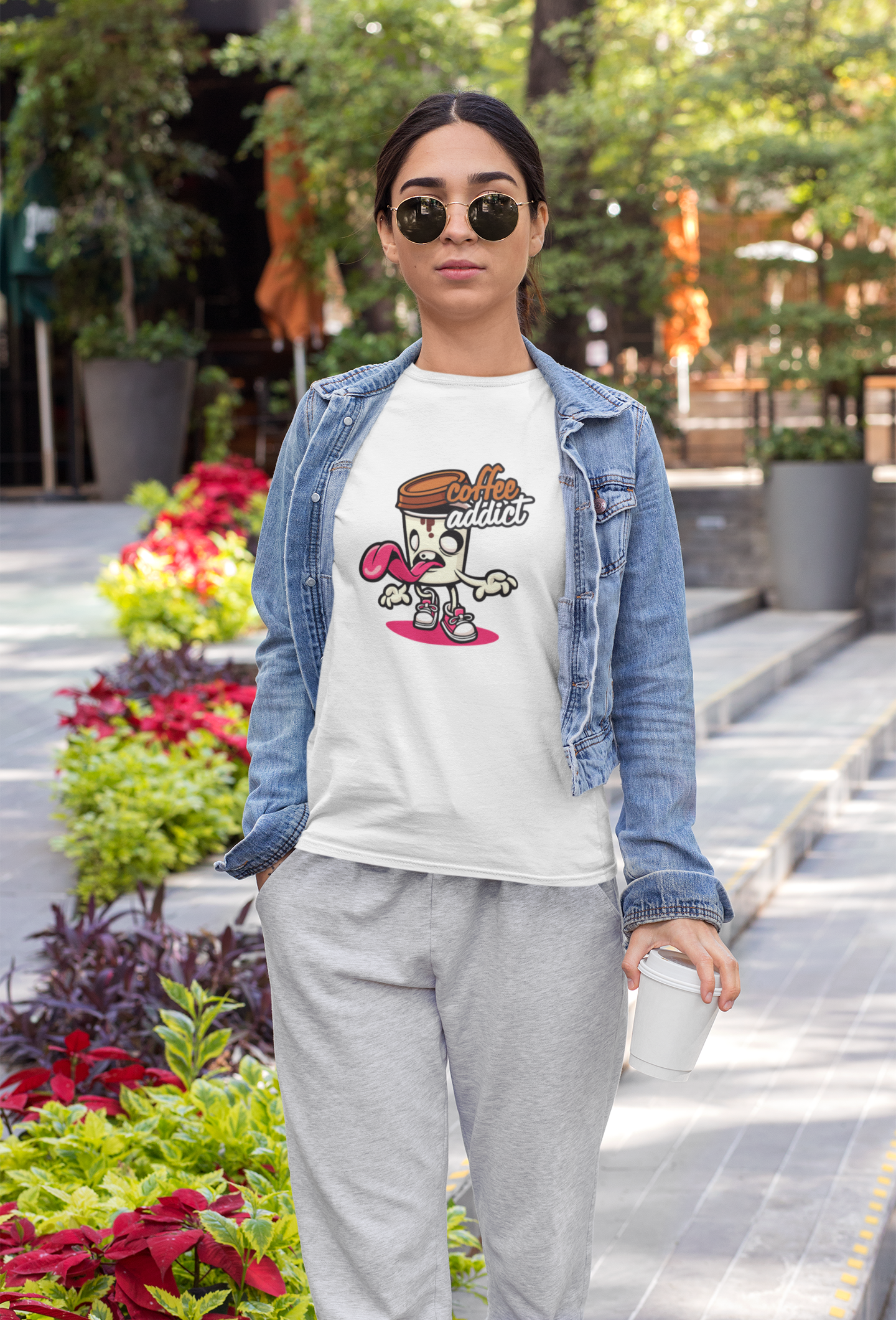 Coffee Addict Custom Graphic Tee