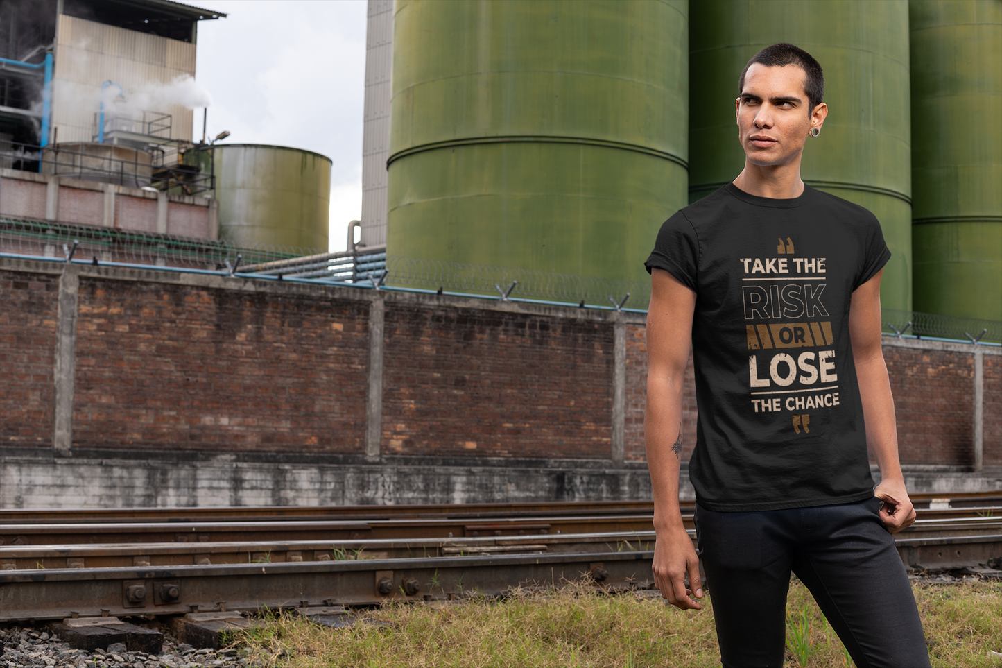 Take the Risk Custom Graphic Tee