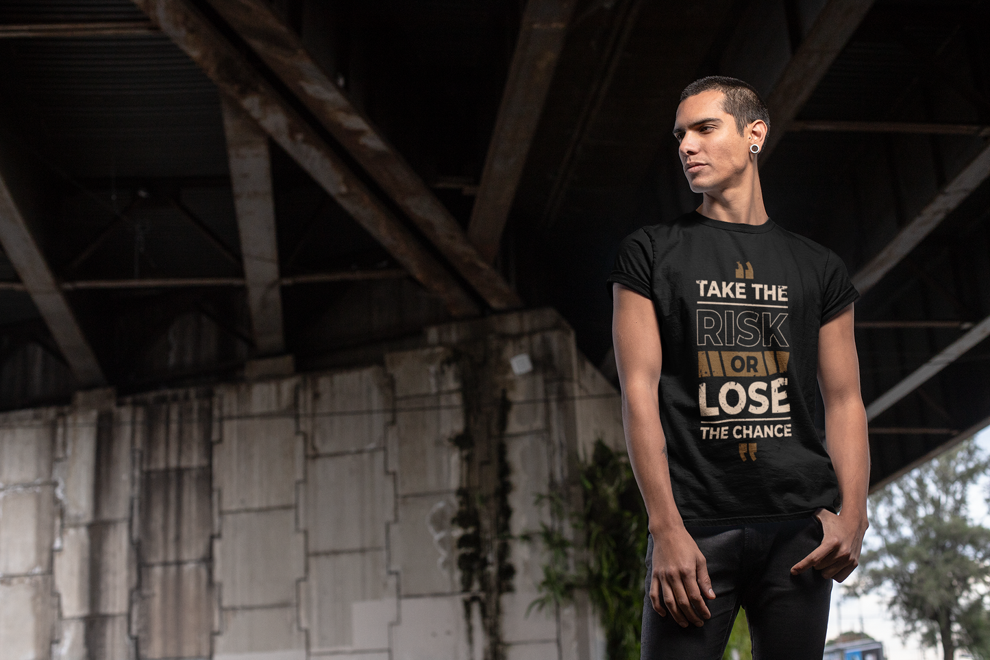 Take the Risk Custom Graphic Tee