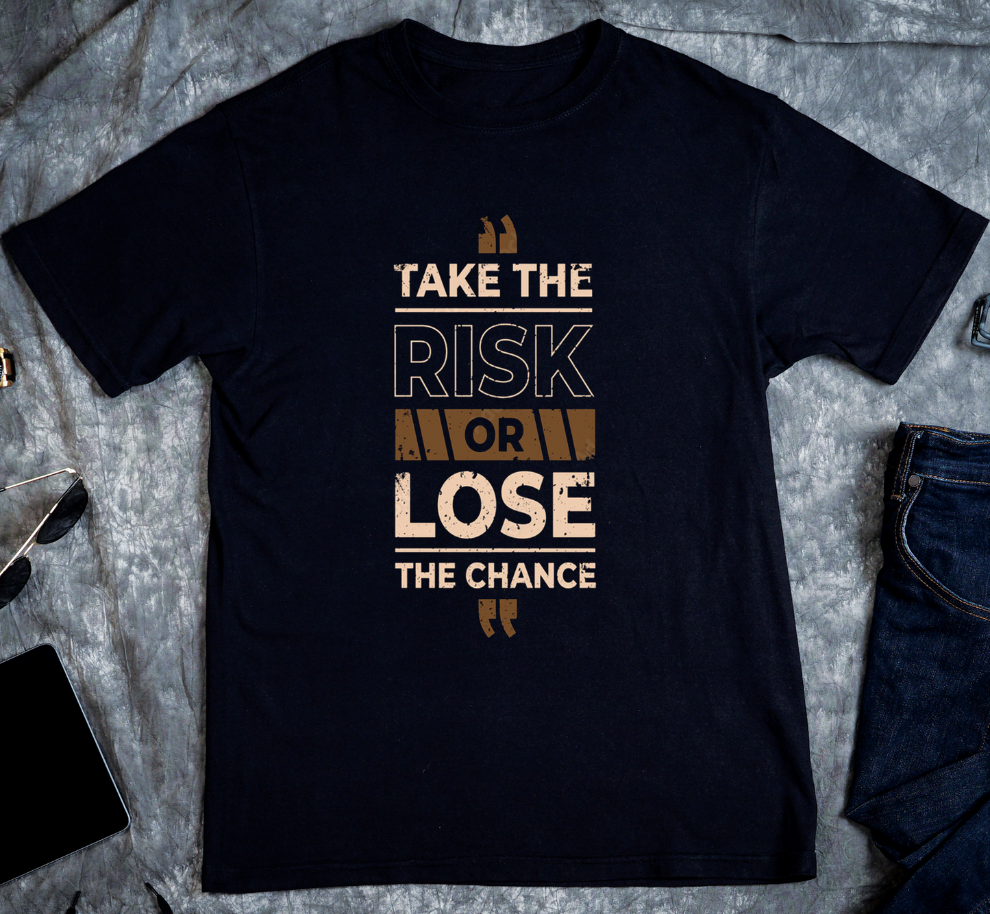 Take the Risk Custom Graphic Tee