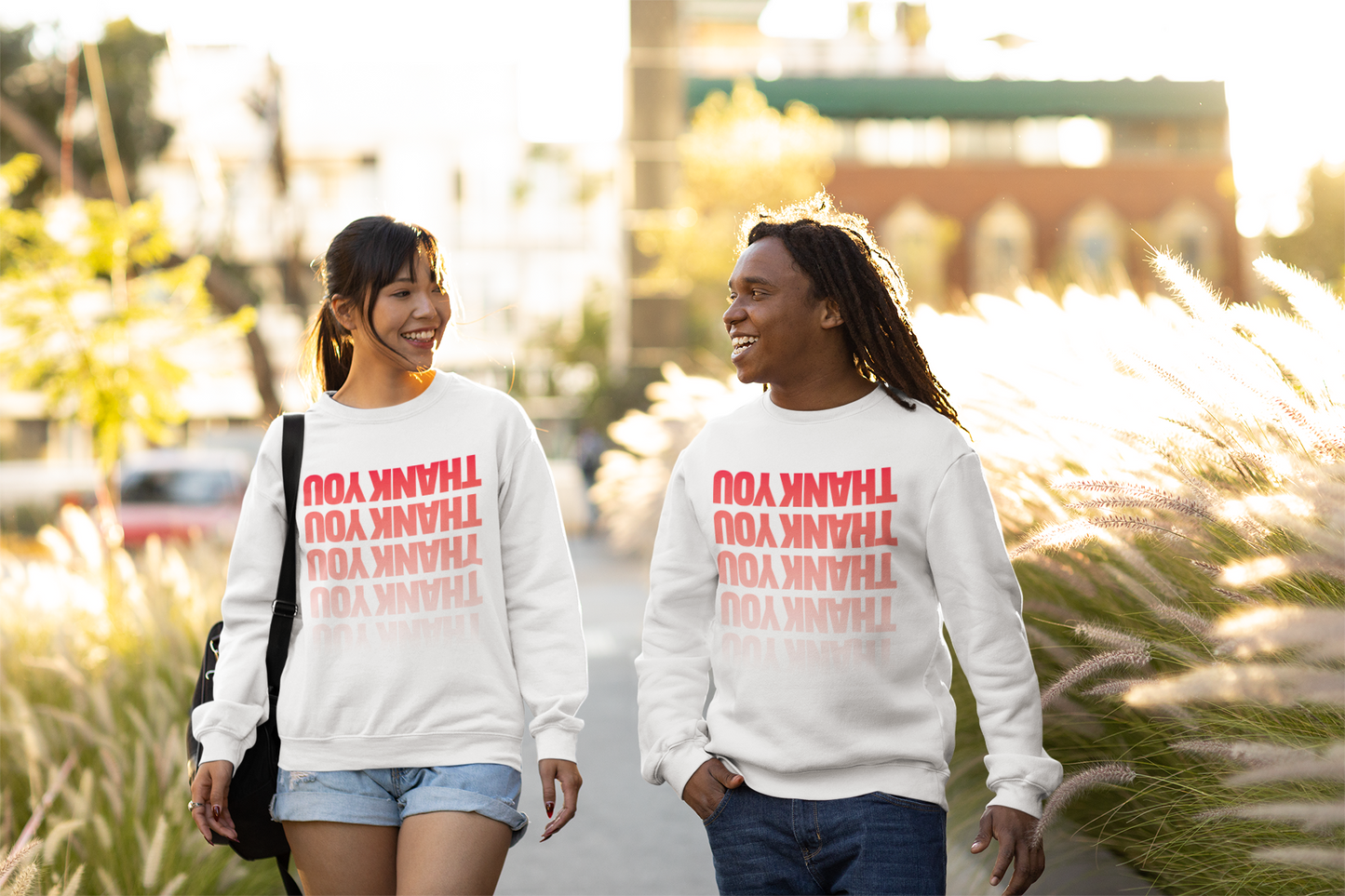 Thank You Graphic Sweatshirt
