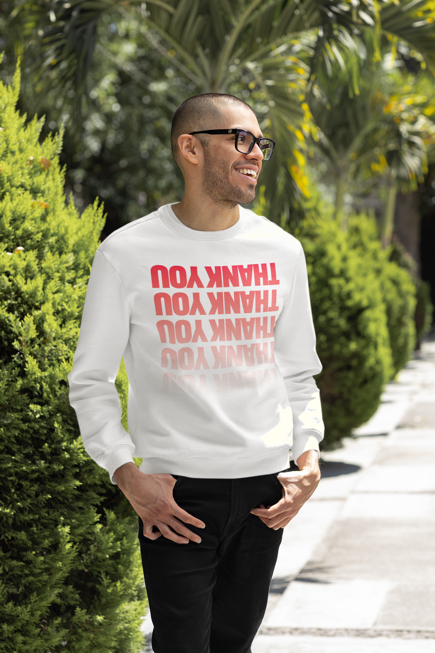 Thank You Graphic Sweatshirt