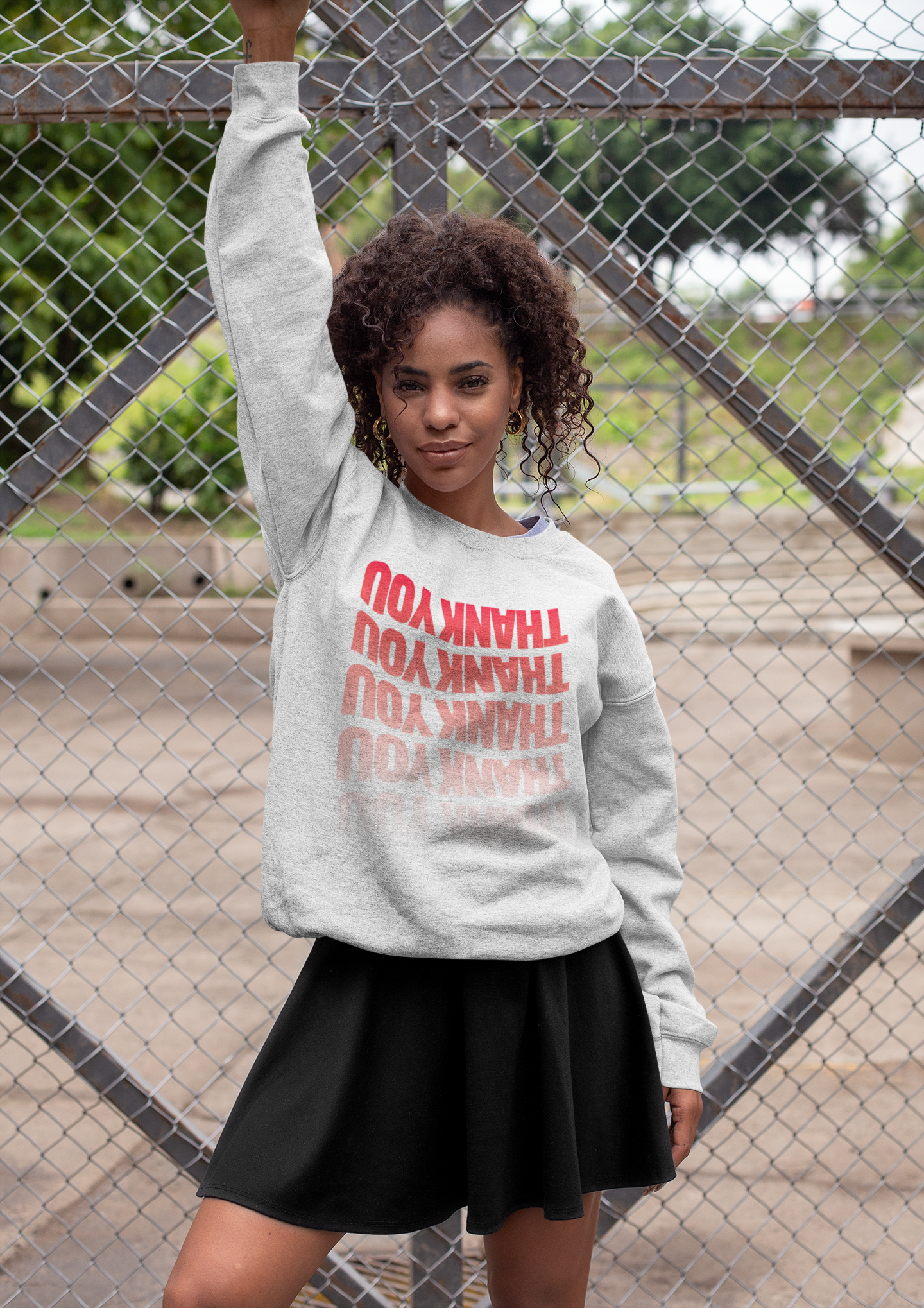 Thank You Graphic Sweatshirt