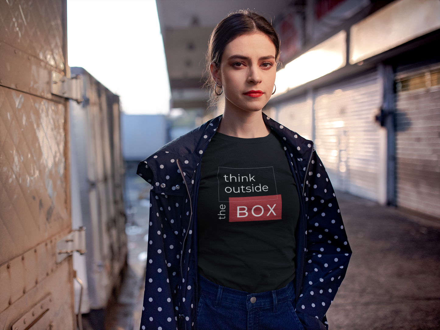 Think outside the box Custom Graphic Tee