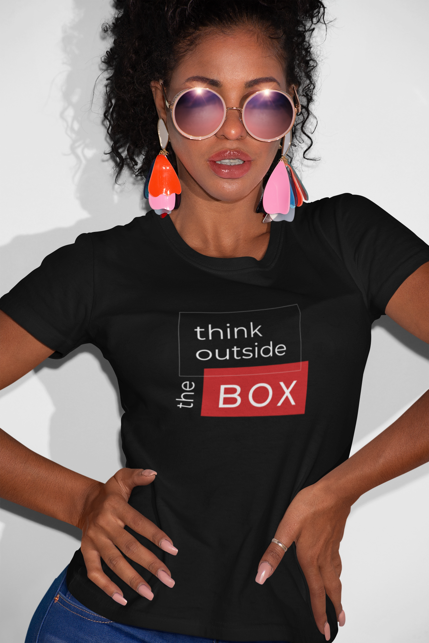 Think outside the box Custom Graphic Tee
